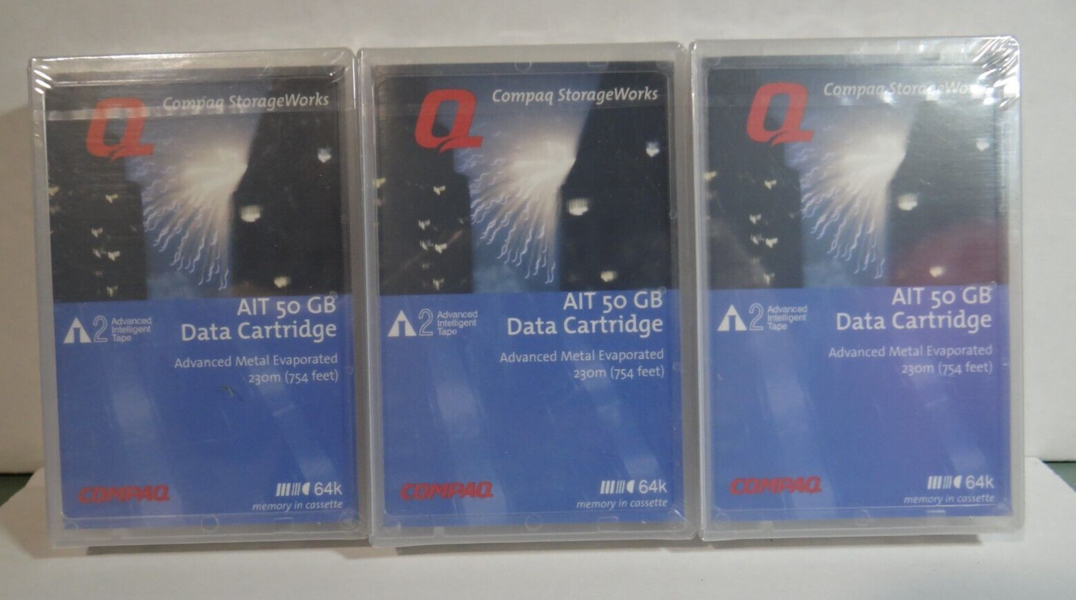 Lot of  3 Compaq Storage Works AIT 50GB Data Cartridge