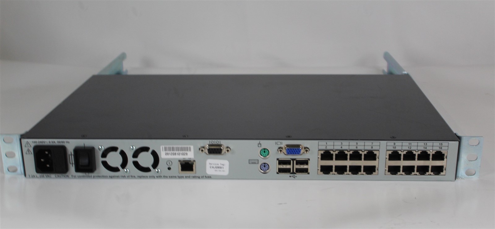 Dell PowerEdge 2161DS-2 KVM IP Switch 16-Port w/ Rails, Rackmount 520-395-501