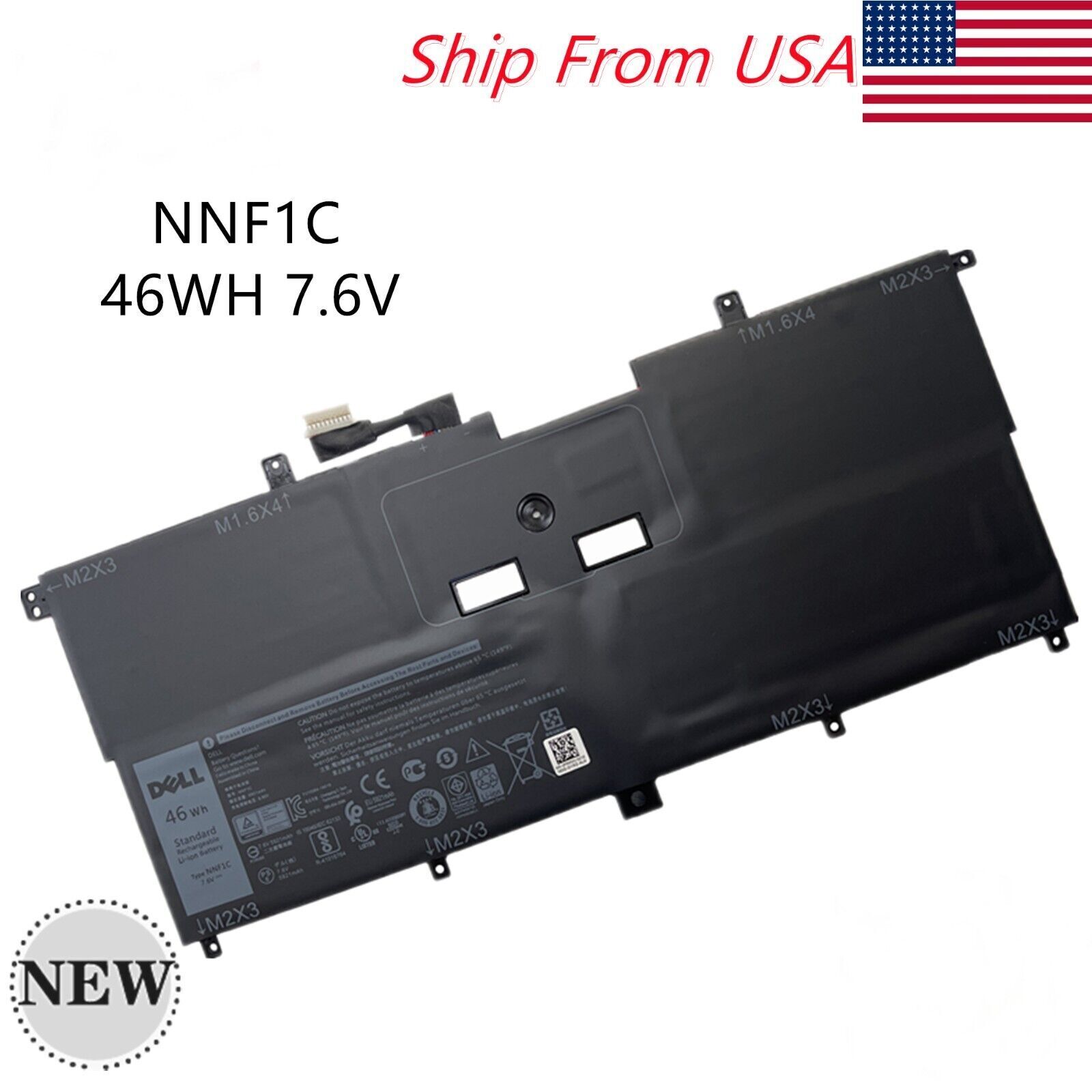 Genuine NNF1C Battery for Dell XPS 13 9365 2-in-1 2017 9365-D1605TS HMPFH NP0V3