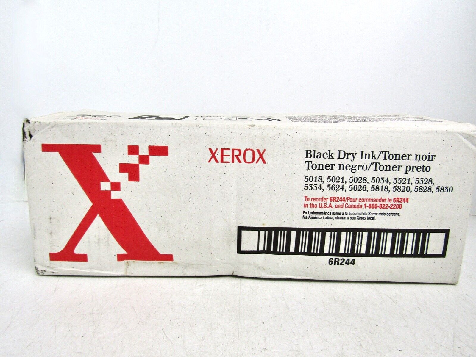 2 Pack Genuine Xerox 6R244 Black Toner Cartridge 5018 5021 5028 5328 5624 5830