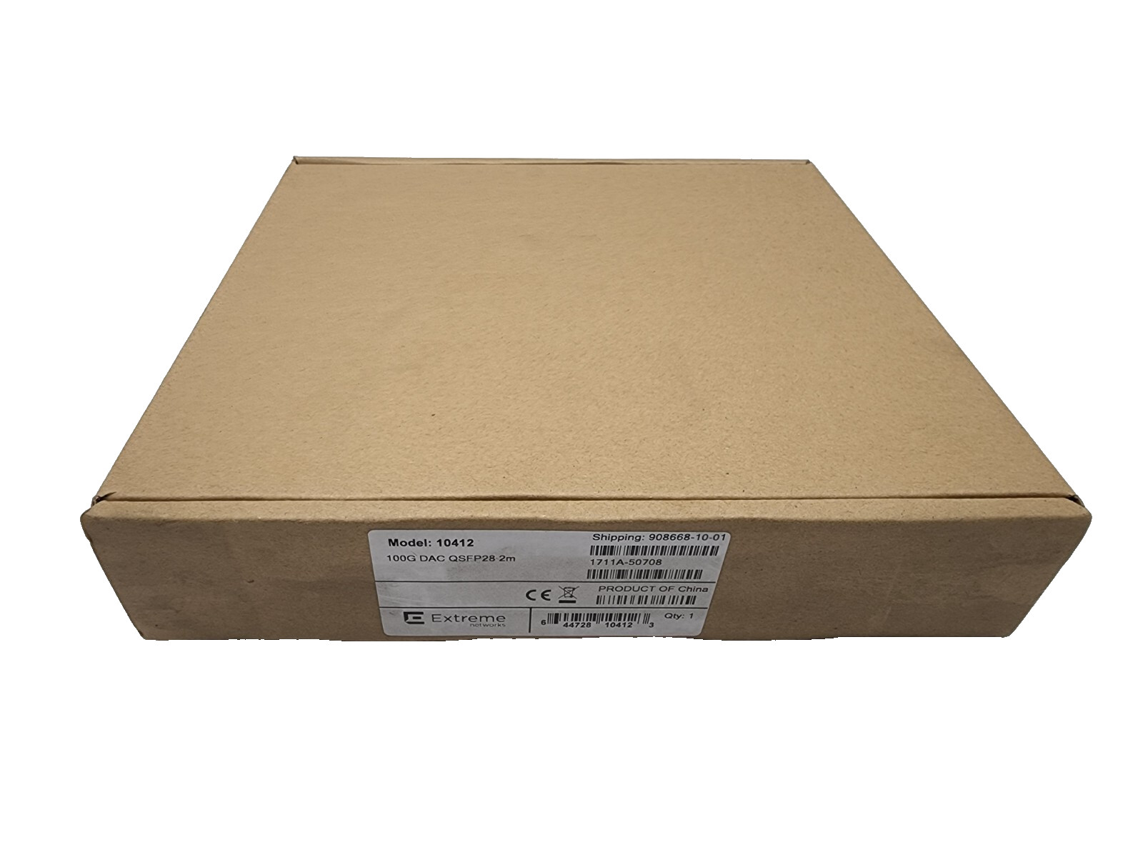 New Extreme Networks 10412 100Gb QSFP28 to QSFP28 Direct Attach Cable, 2m