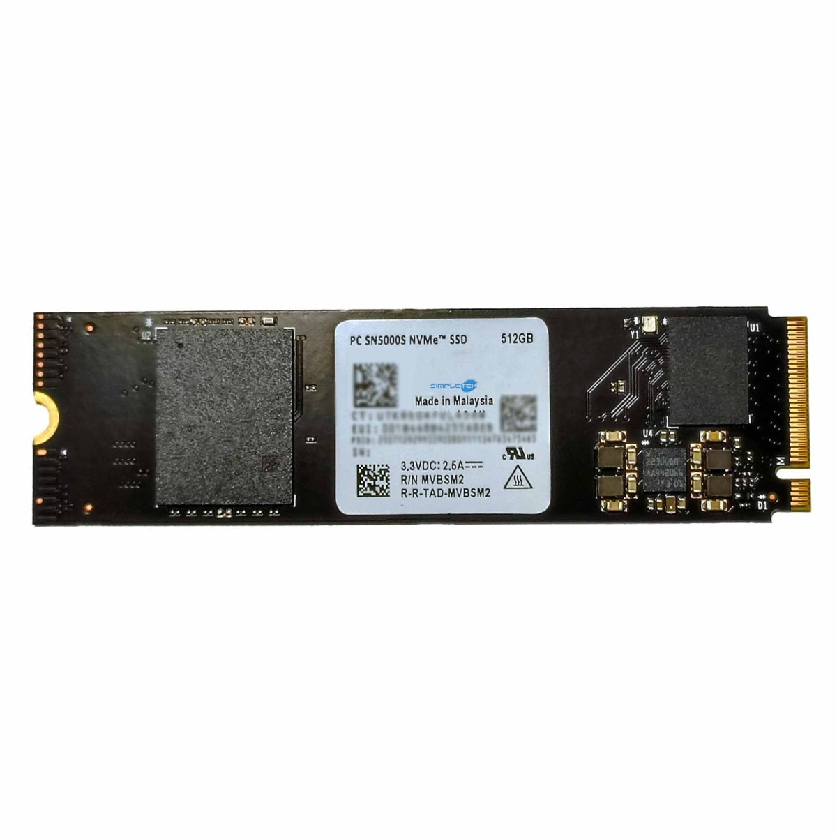 Wd SN5000S 512GB M.2 NVMe PCIe 4.0 2280 Internal SSD QLC Notebook PC