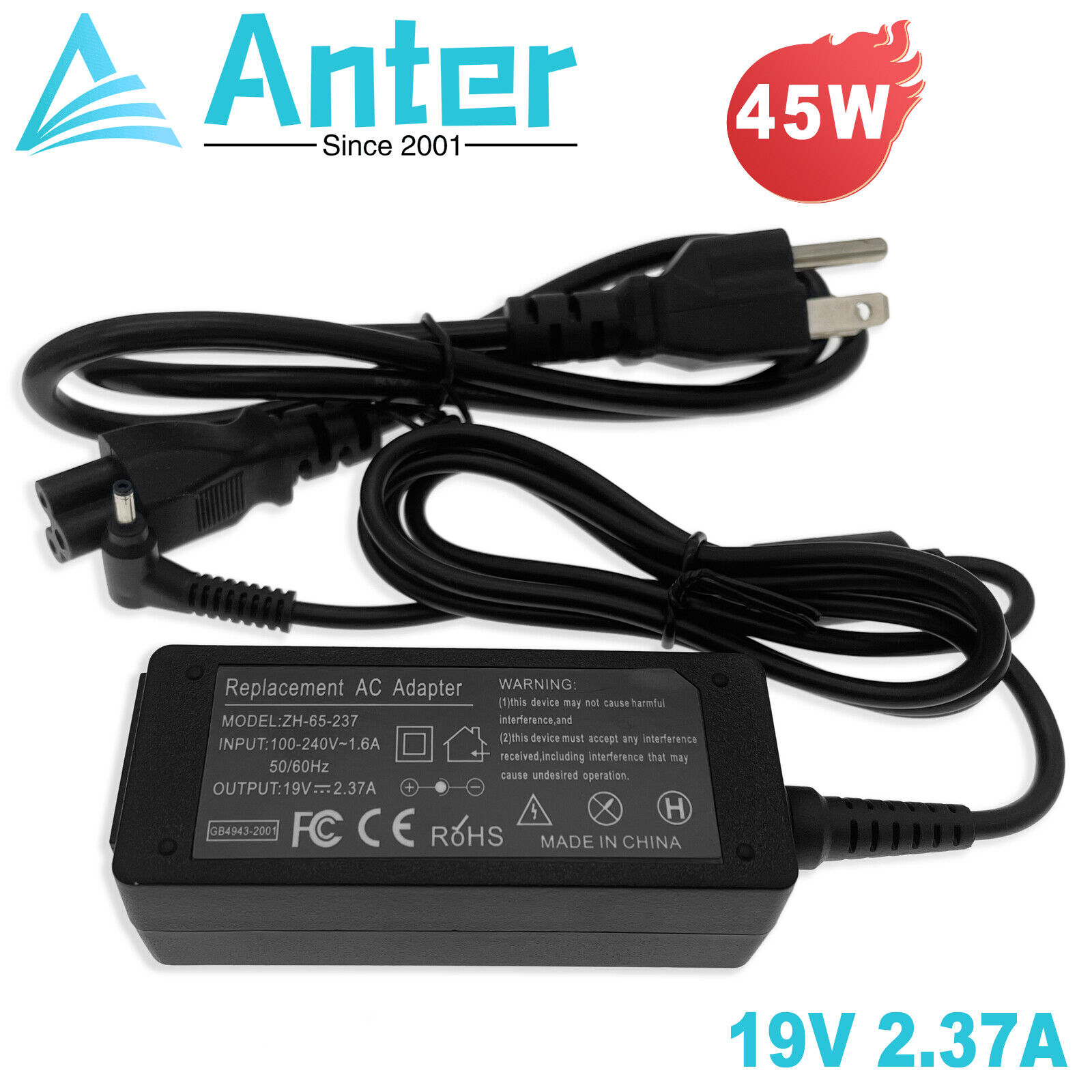 AC Adapter Charger For Acer Chrome OS Chromebook R11 Model N15Q8 CB5-132T/C738T