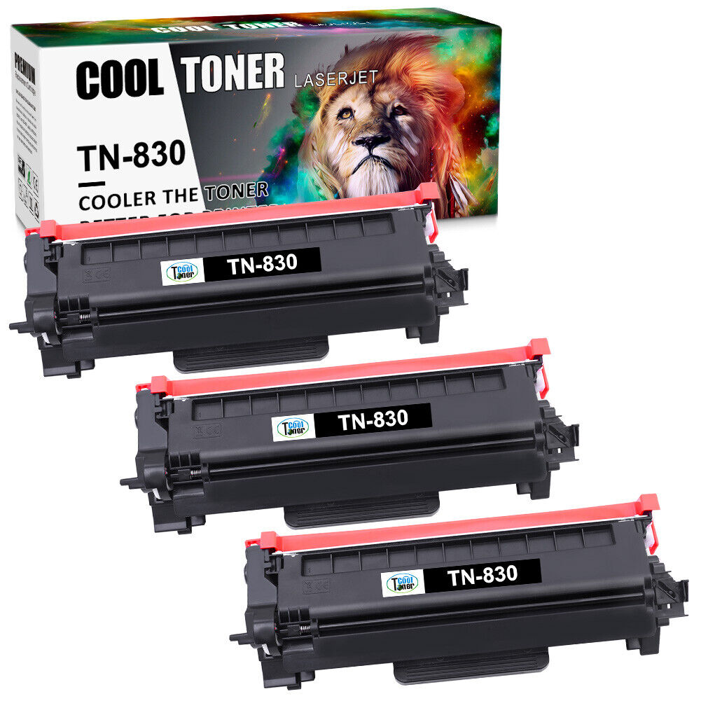 1-4PK TN830XL TN830 Toner Cartridge for Brother HL-L2480DW MFC-L2807DW L2900DW