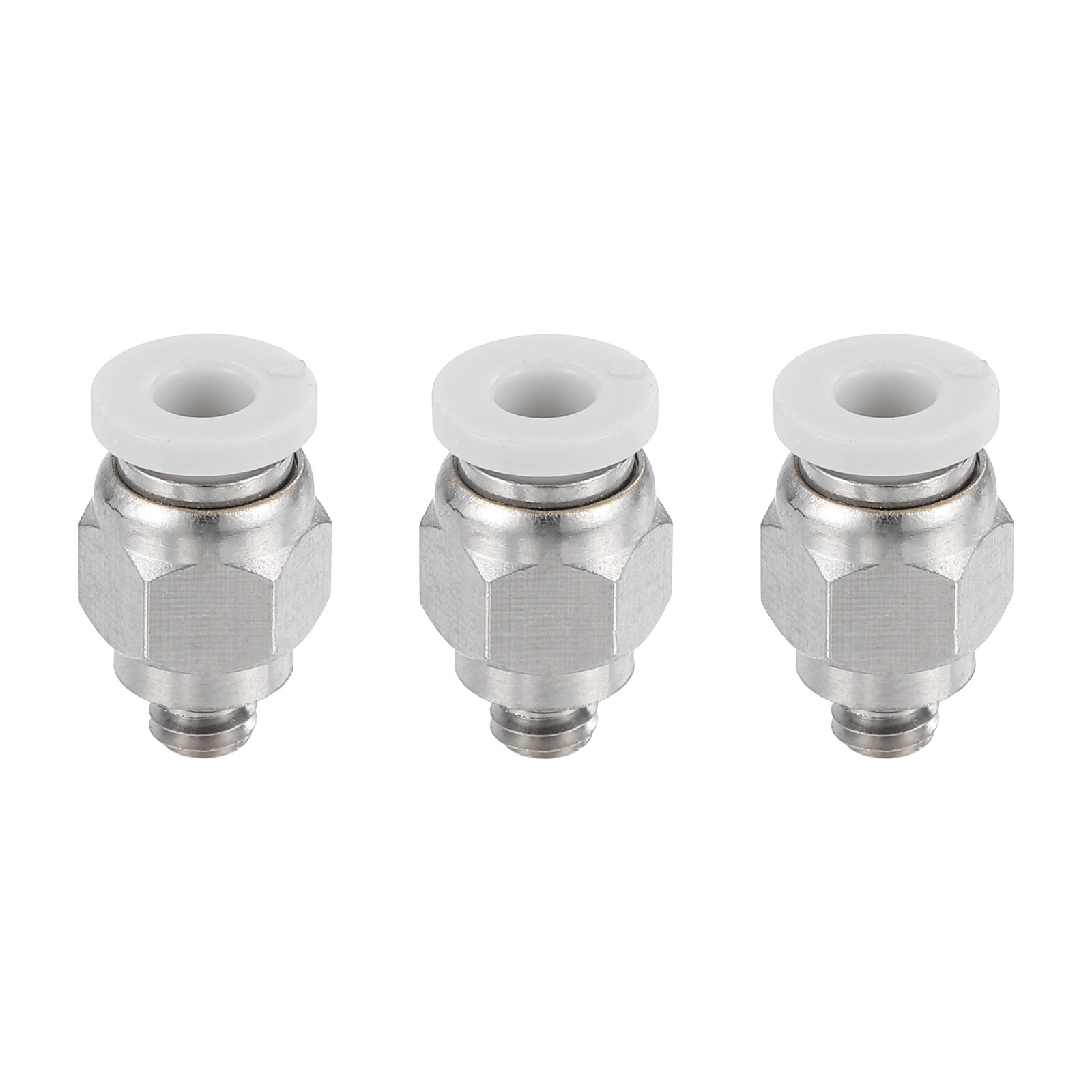 3Pcs Pneumatic Fitting, PC4-M5 Push to Connect Pneumatic Tube Fittings, 4mm Tube