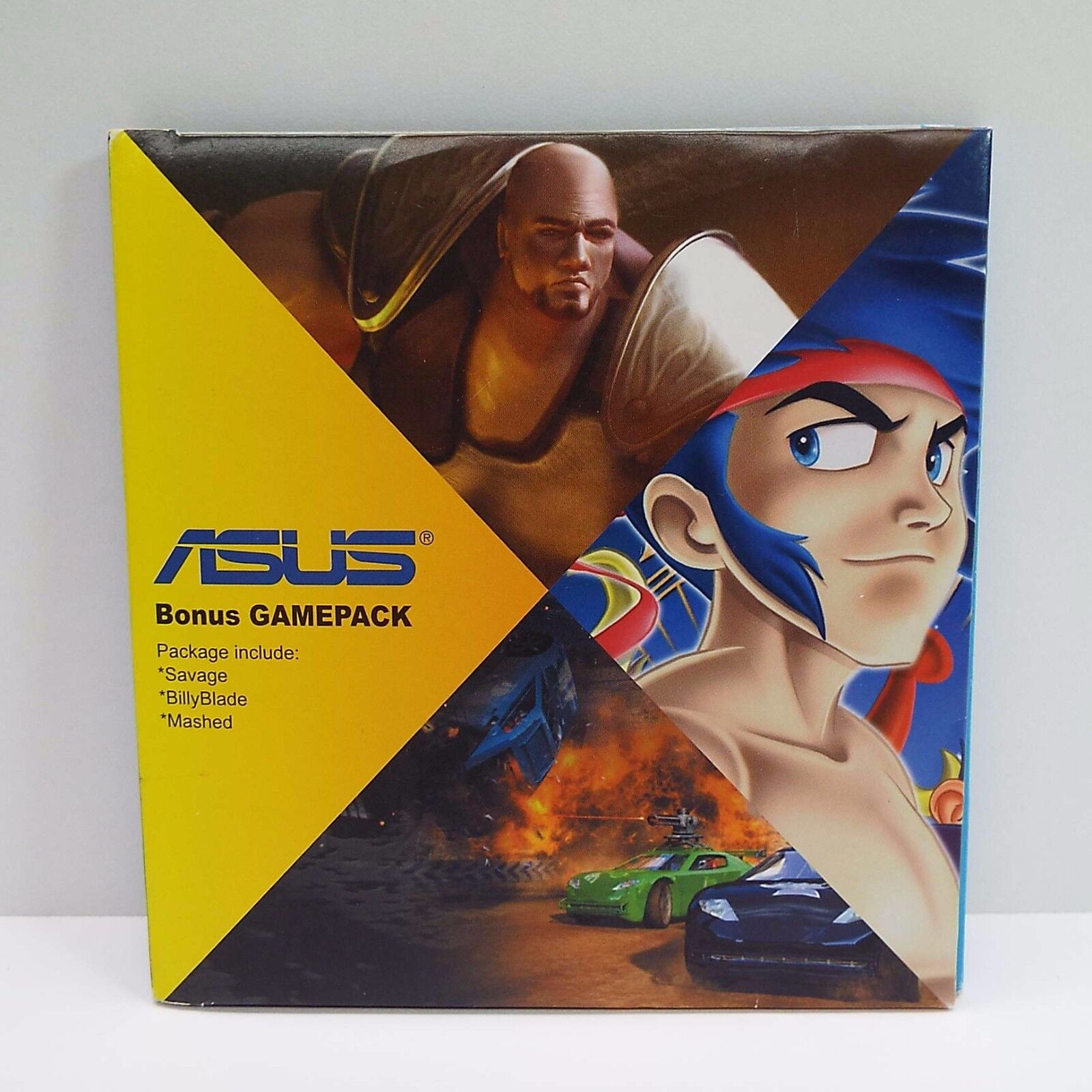 CD ASUS BONUS GAMEPACK SAVAGE BILLYBLADE MASHED PC GAMING - SET OF 3 (A2000)