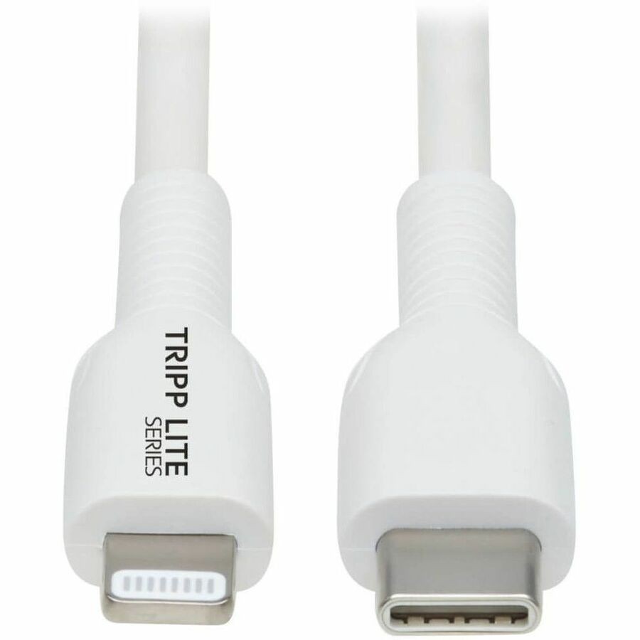 Tripp Lite 3.3ft USB-C to Lightning Sync/Charge Cable M/M White M10201MWH