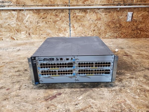 HP Procurve 5406R zl2 J9850A Switch Chassis With 4 x Modules 2 x PSU
