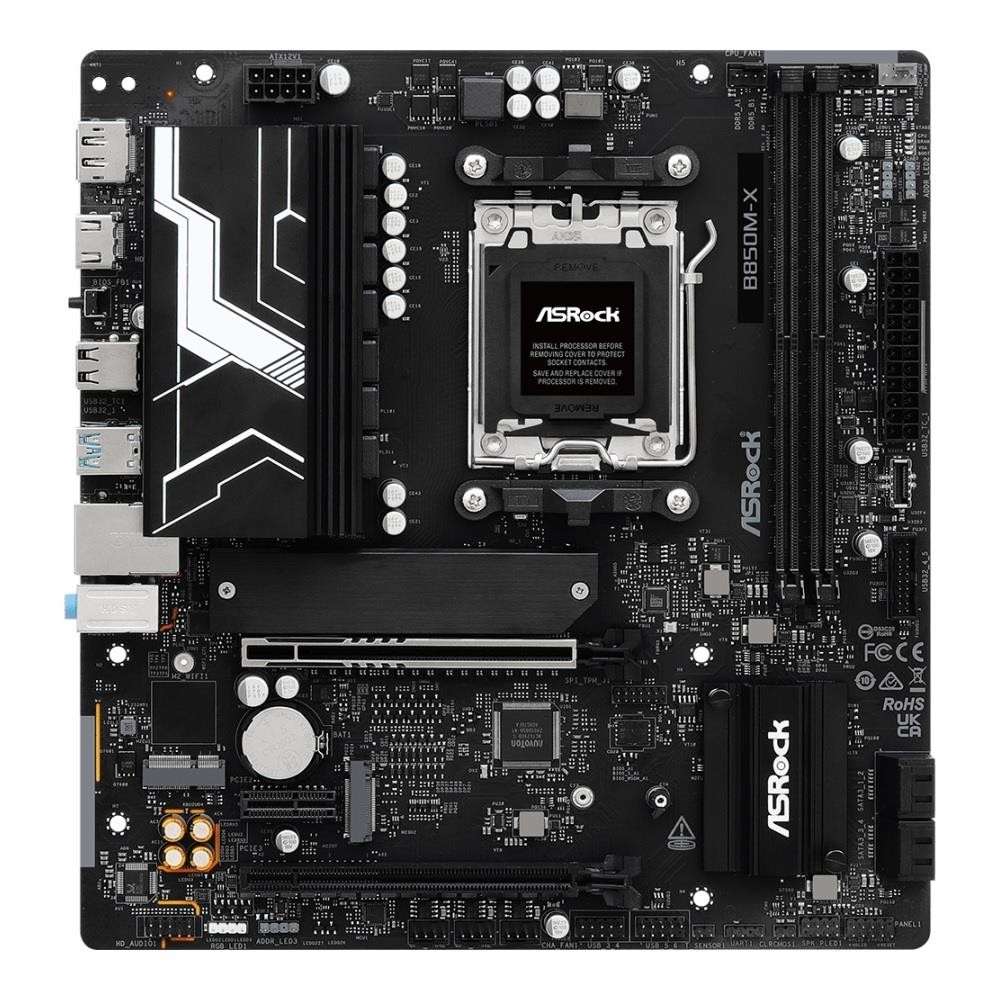 Płyta ASRock B850M-X R2.0 /AMD B850/DDR5/SATA3/M.2/USB3.0/PCIe5.0/AM5/mATX ASRoc