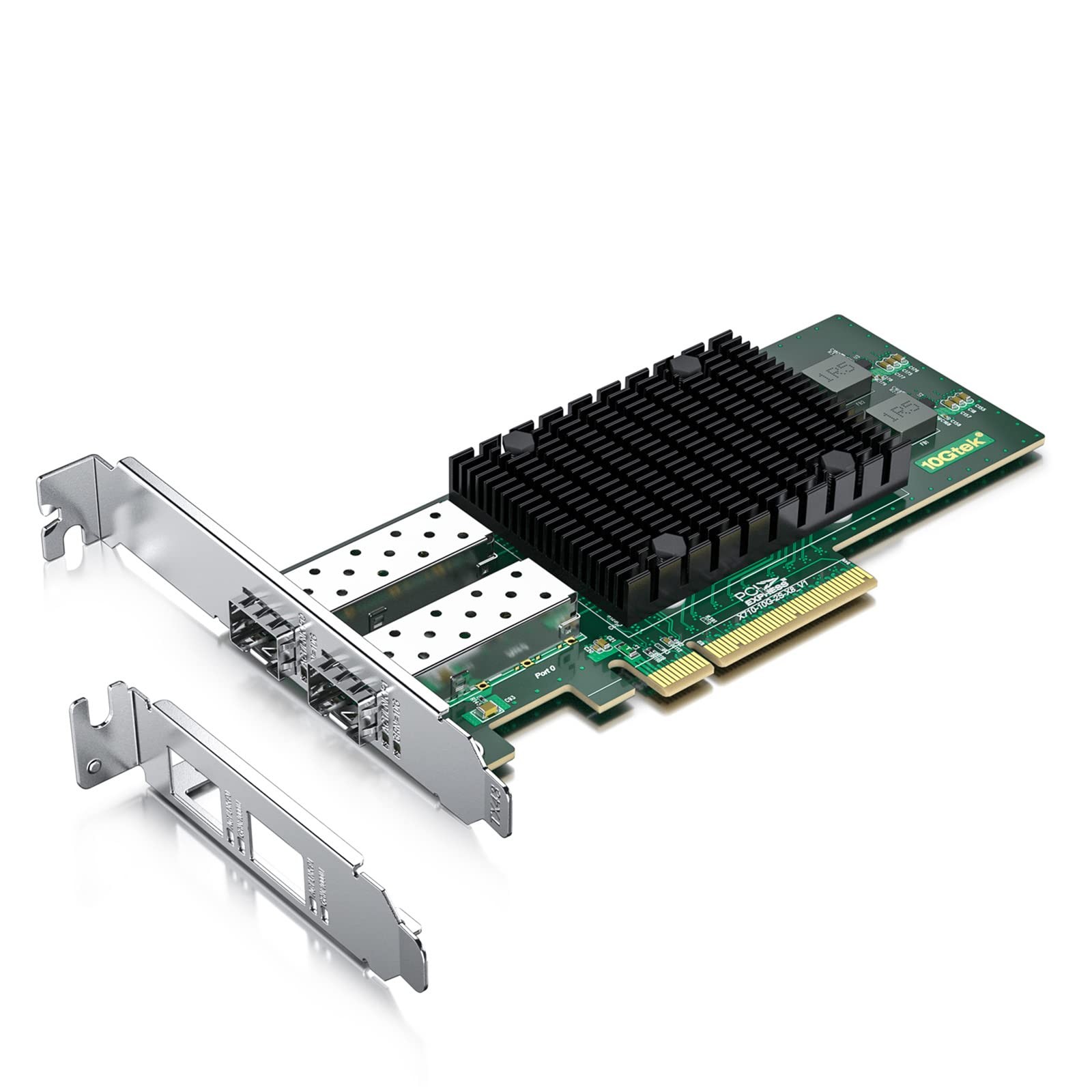 10Gtek 10Gb PCI-E NIC Network Card, Dual SFP+ Port, x1, XL710-10G-2S(2xSFP+)