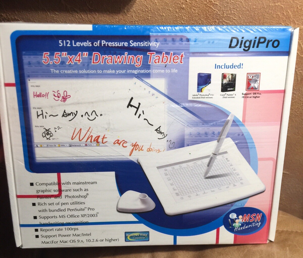 DigiPro WP5540 5"x4" USB Graphics Drawing Tablet & Cordless Pen New Sealed
