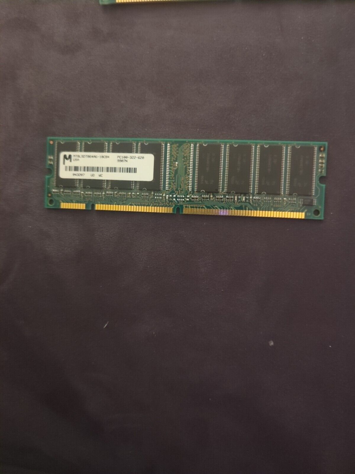 🔥🔥 Micron 64MB MT8LSDT864AG-10CB4 PC100-322-620 Memory RAM