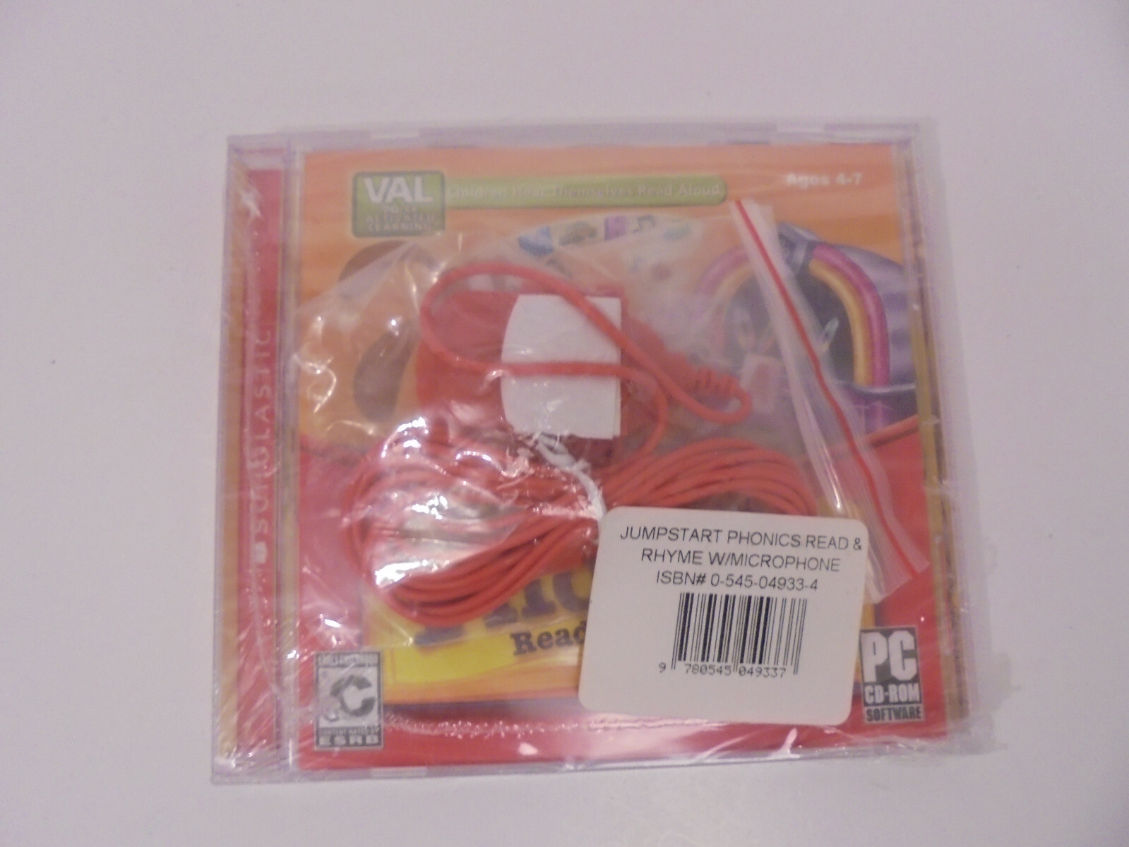 JumpStart Phonics Read and Rhyme Pc Factory New Nice Vista XP w/ Microphone