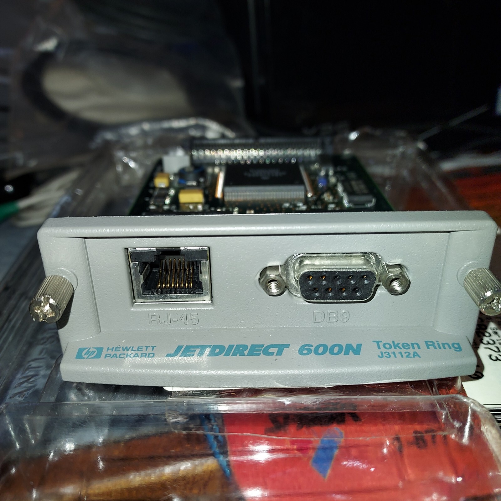 HP JETDIRECT 610N TOKEN RING 10/100TX J3112A NETWORK CARD.