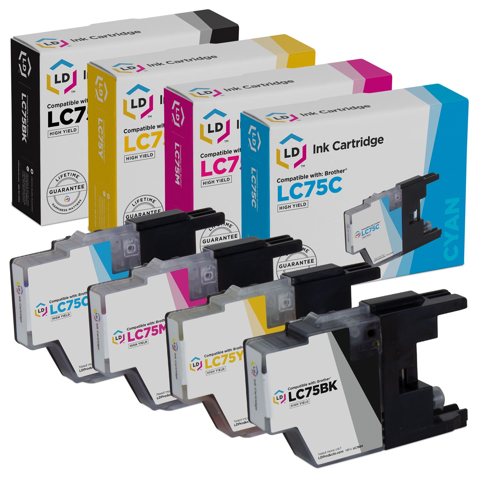 LD for Brother LC79 4pk Bulk Extra HY Ink MFC-J5910DW J6510 J6710 J6910