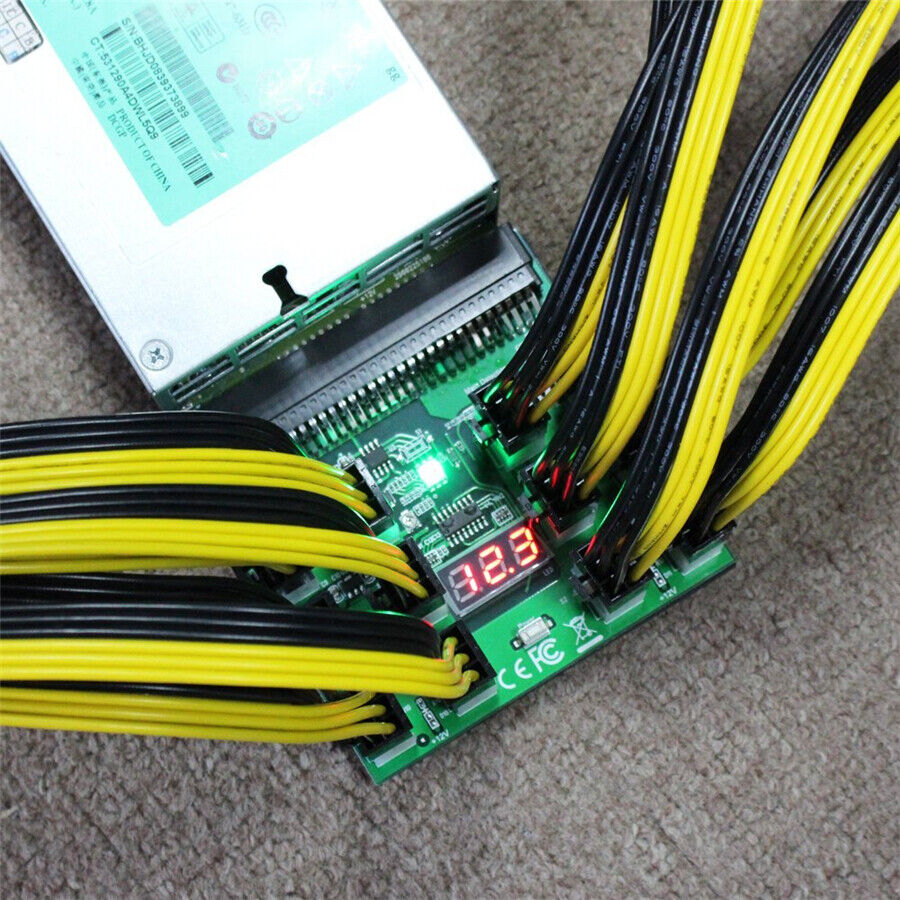10× 50cm Quality 6pin to 8Pin (6+2Pin) PCI-E Cable 18AWG Aftermarket Replacement