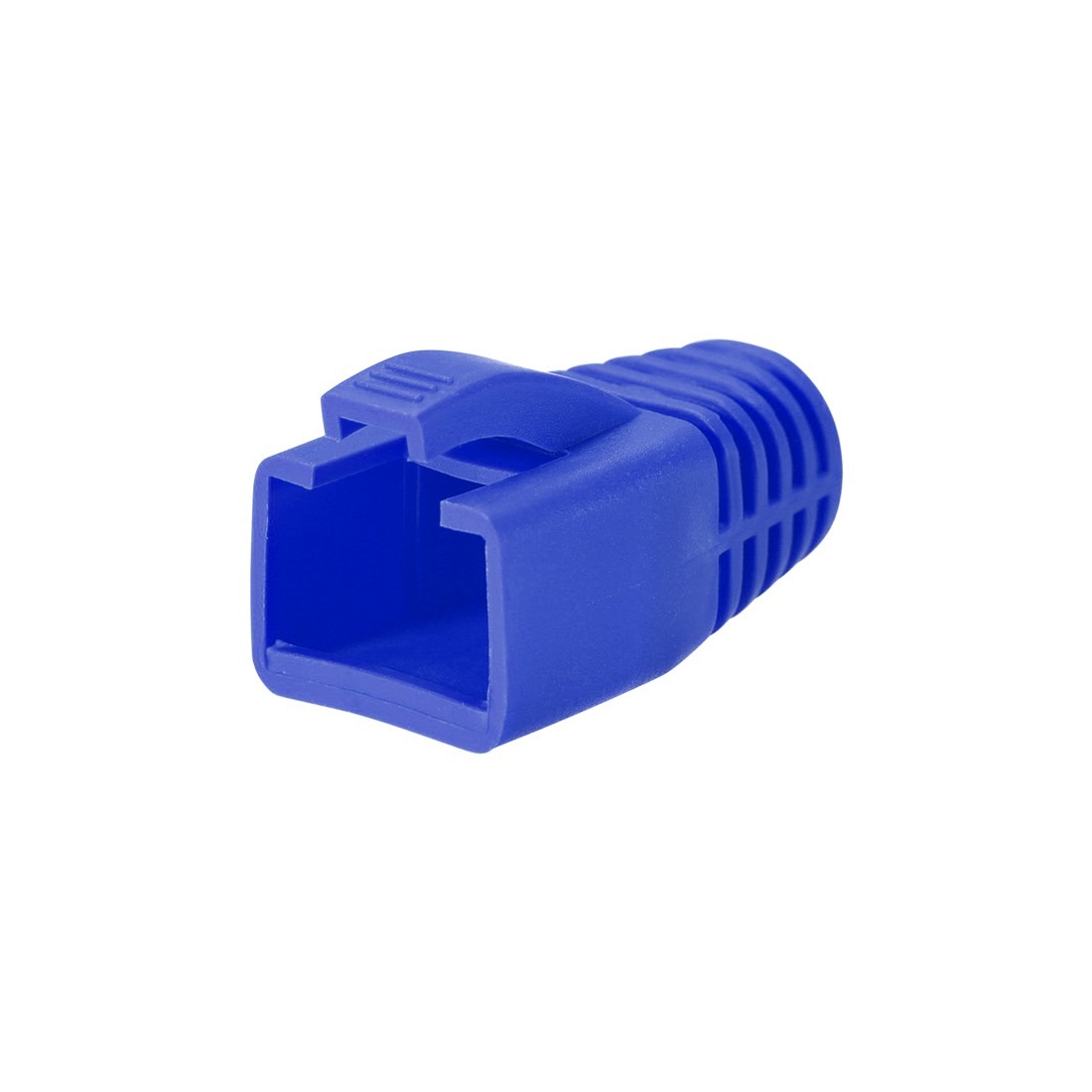 7mm Hole Dia Blue RJ45 Boots Cover Anti Dust for Cable CAT6 CAT7 50PC