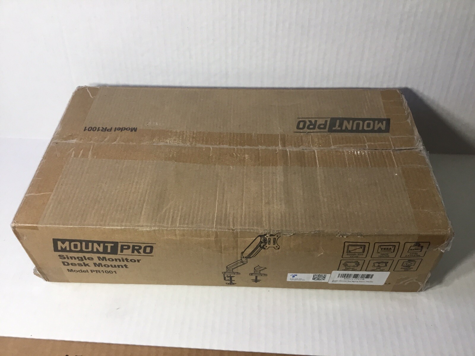 NEW Mount Pro Single Monitor Desk Mount Model PR10001 13”-32” Monitor Mount
