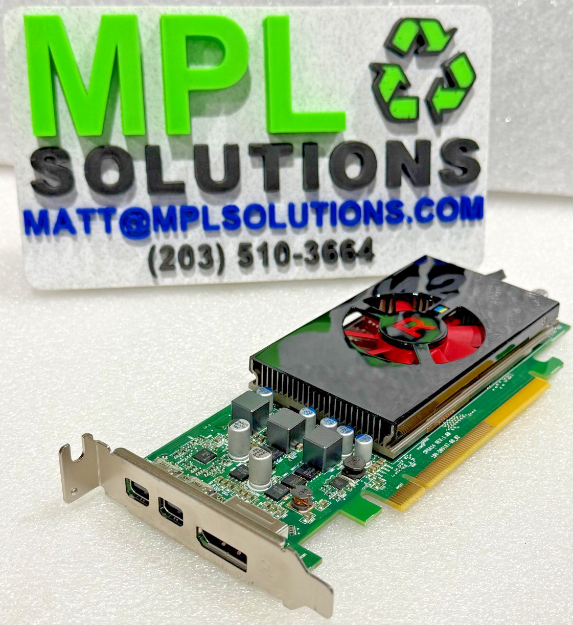 AMD RADEON RX550 4GB GDDR5 MINI-DP/DP DELL NJJMW / R9J9P LOW PROFILE PERFECT