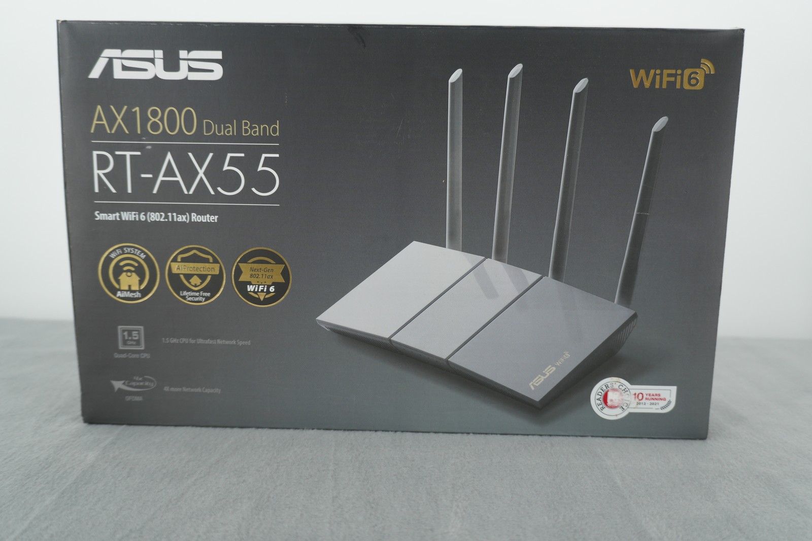 ASUS RT-AX55 AX1800 Dual-Band WiFi 6 Smart Router MU-MIMO AiMesh 1800 Mbps