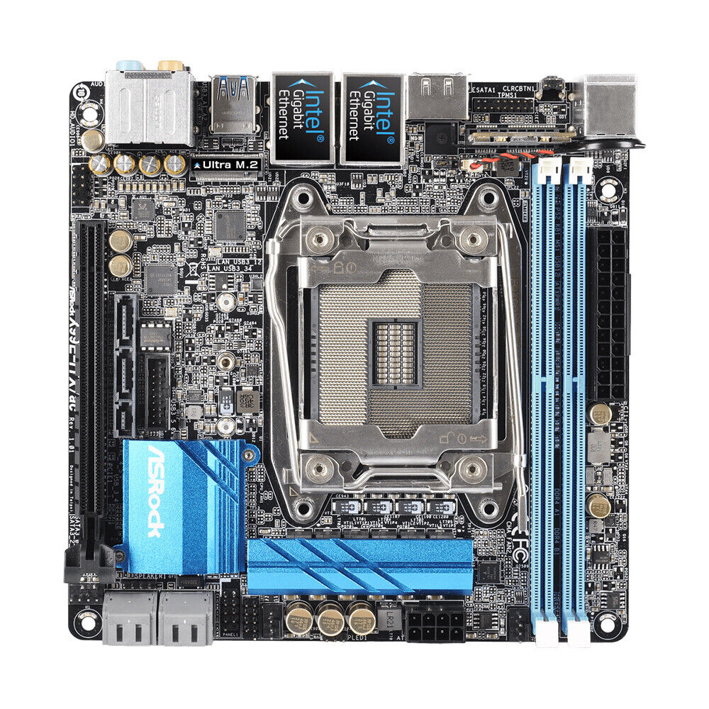 For For ASRock X99E-ITX/AC Motherboard LGA2011-3 DDR4 1*M.2 6*SATA3 Mainboard