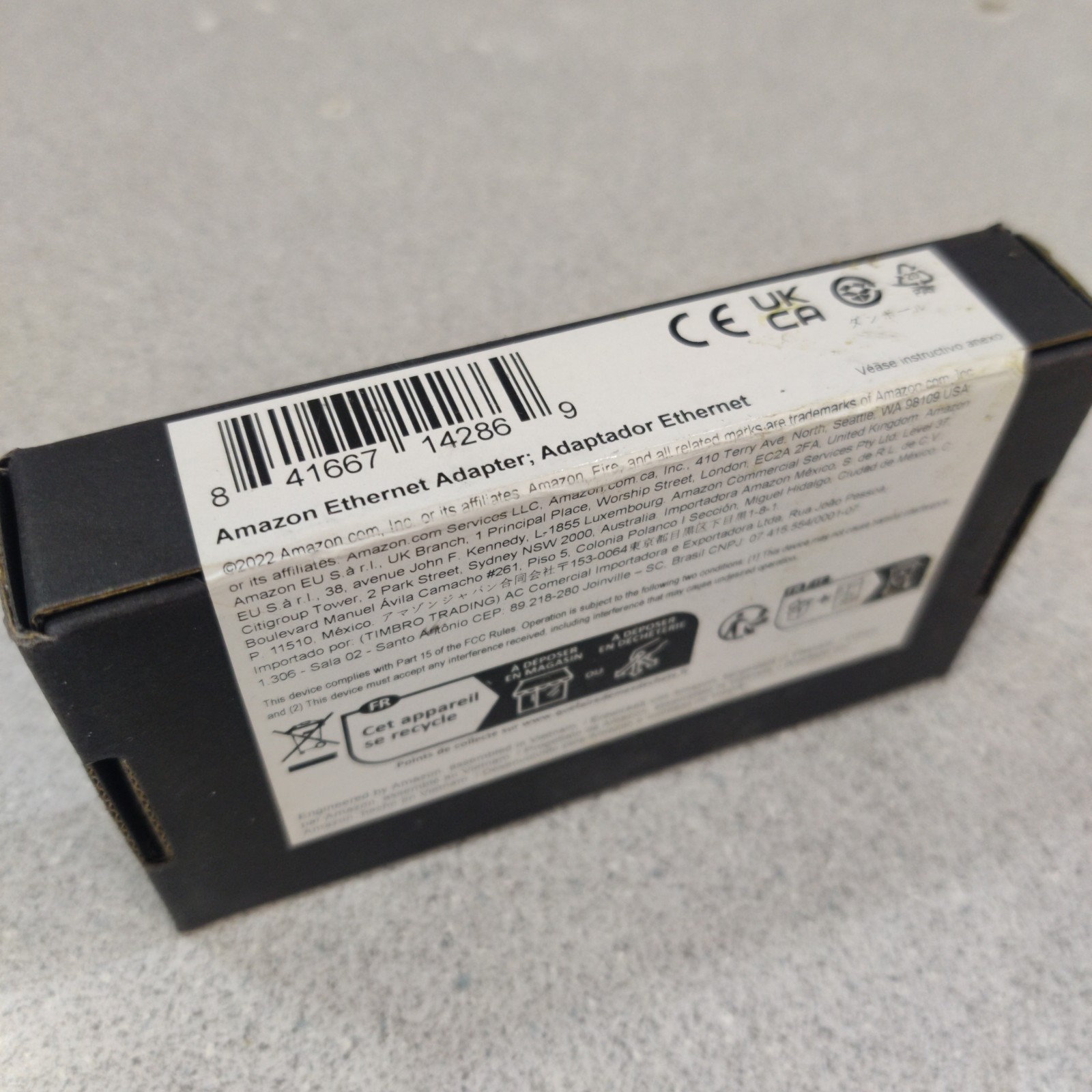 NEW SEALED Amazon 53-007153 Ethernet Adapter for Amazon Fire TV