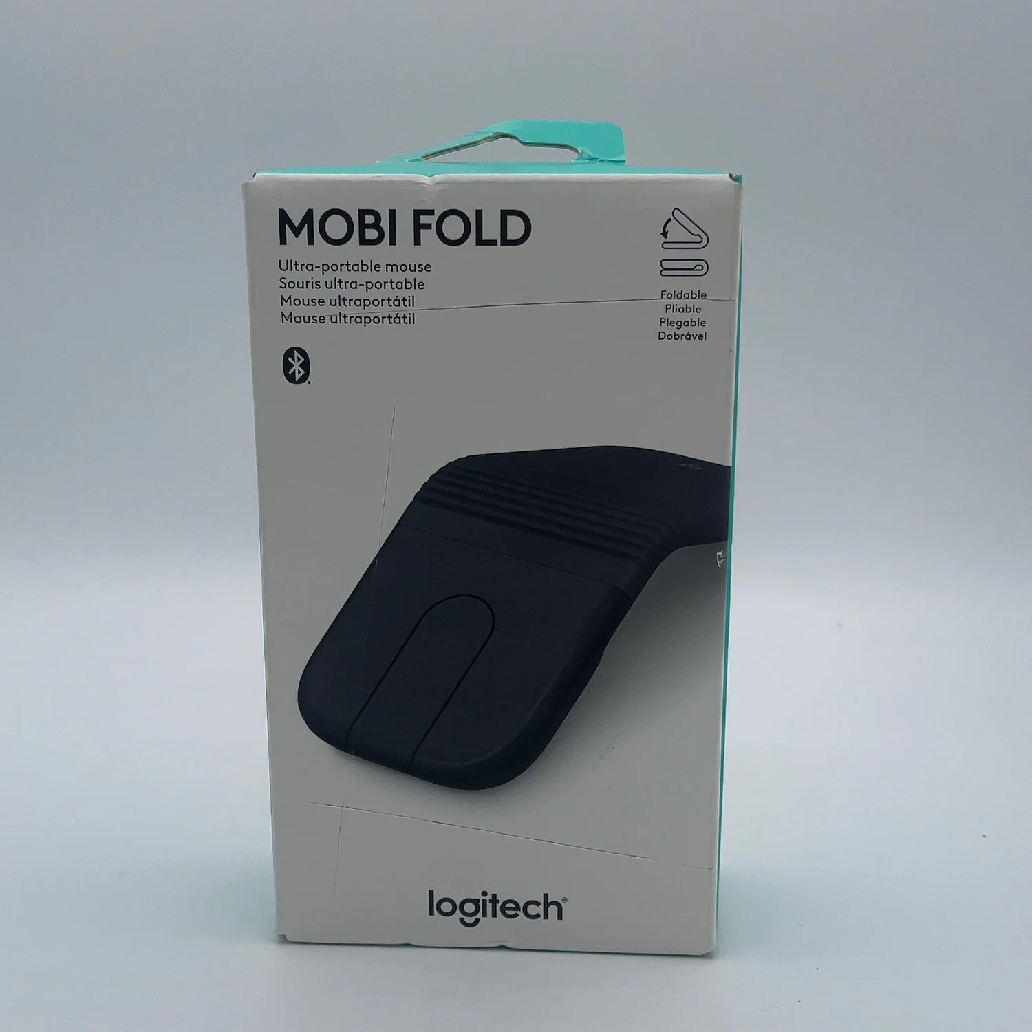 New Logitech Mobi Fold MR0121 Wireless Mouse Black