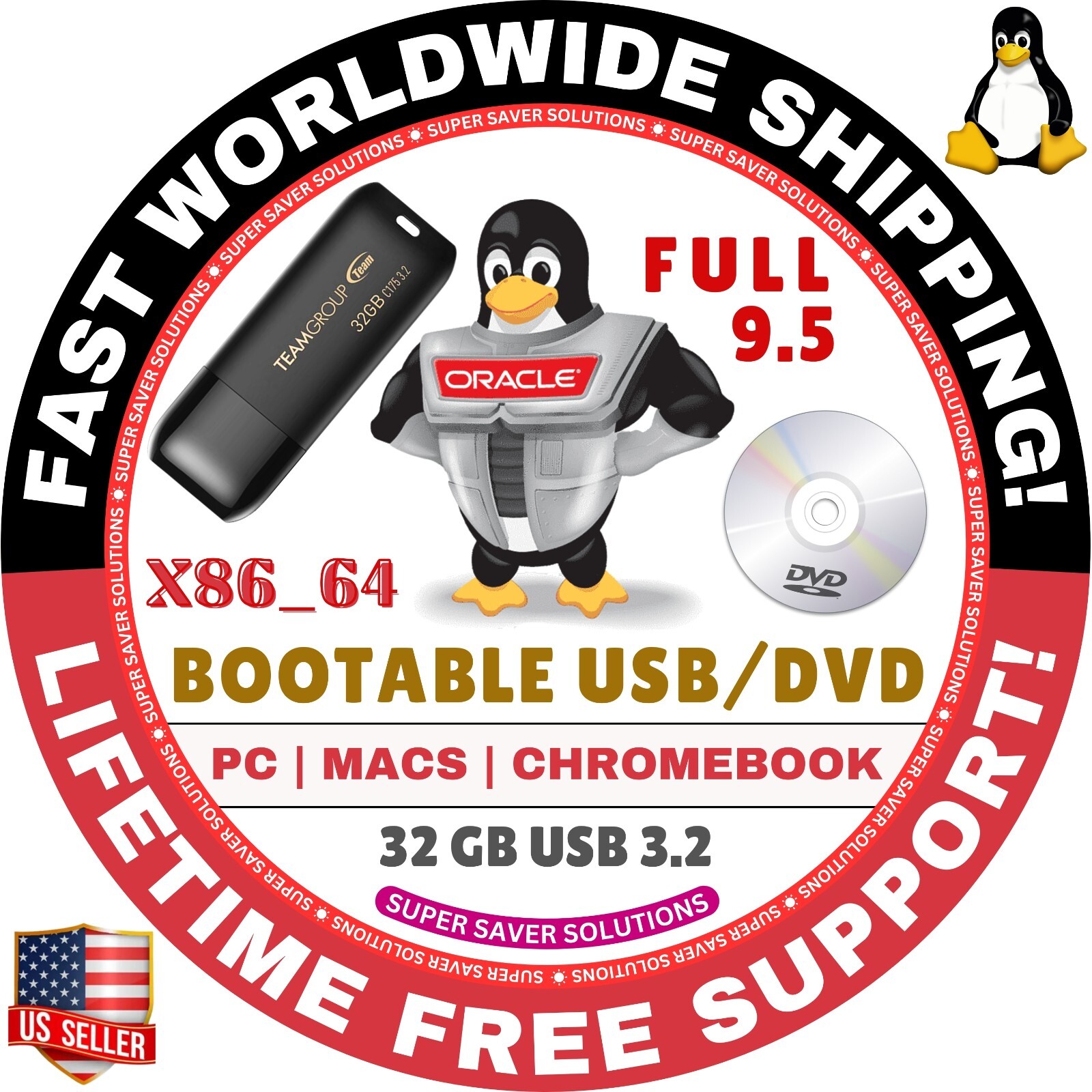 ORACLE LINUX OS, LATEST BUILDS, FULL | BOOT | SOURCE, USB | DVD COMBOS