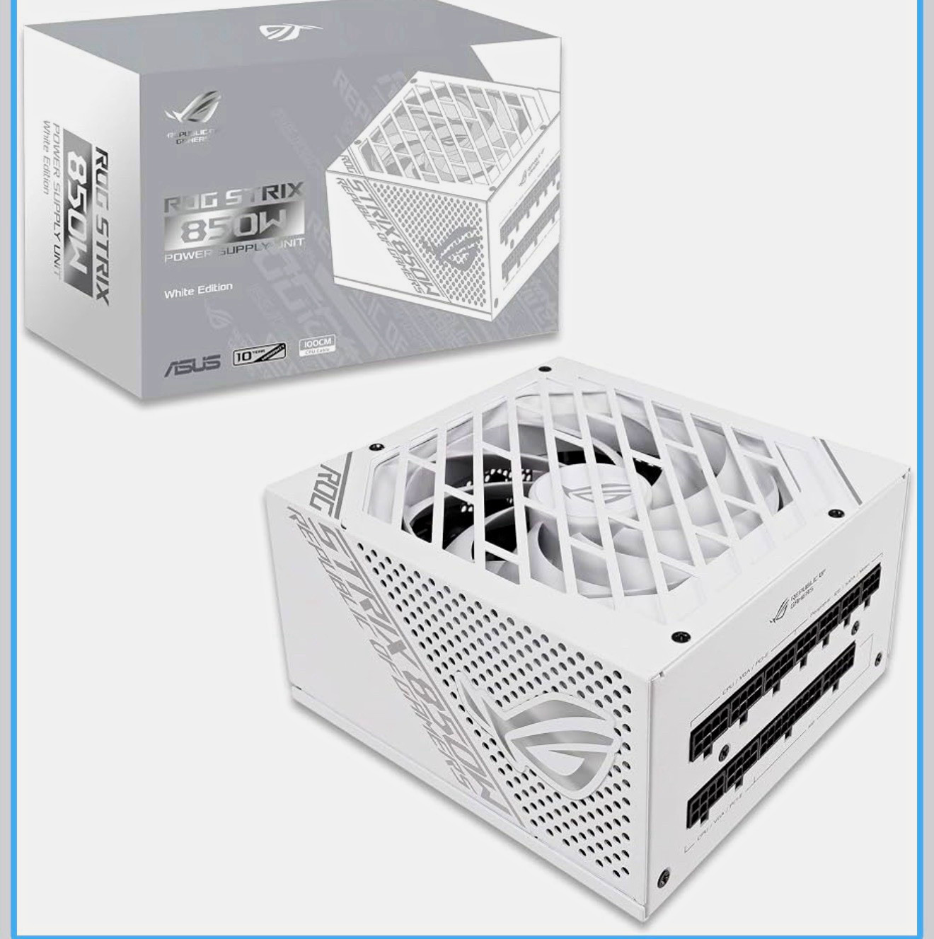ASUS ROG Strix 850W White Modular ATX Power Supply Unit 80 PLUS Gold