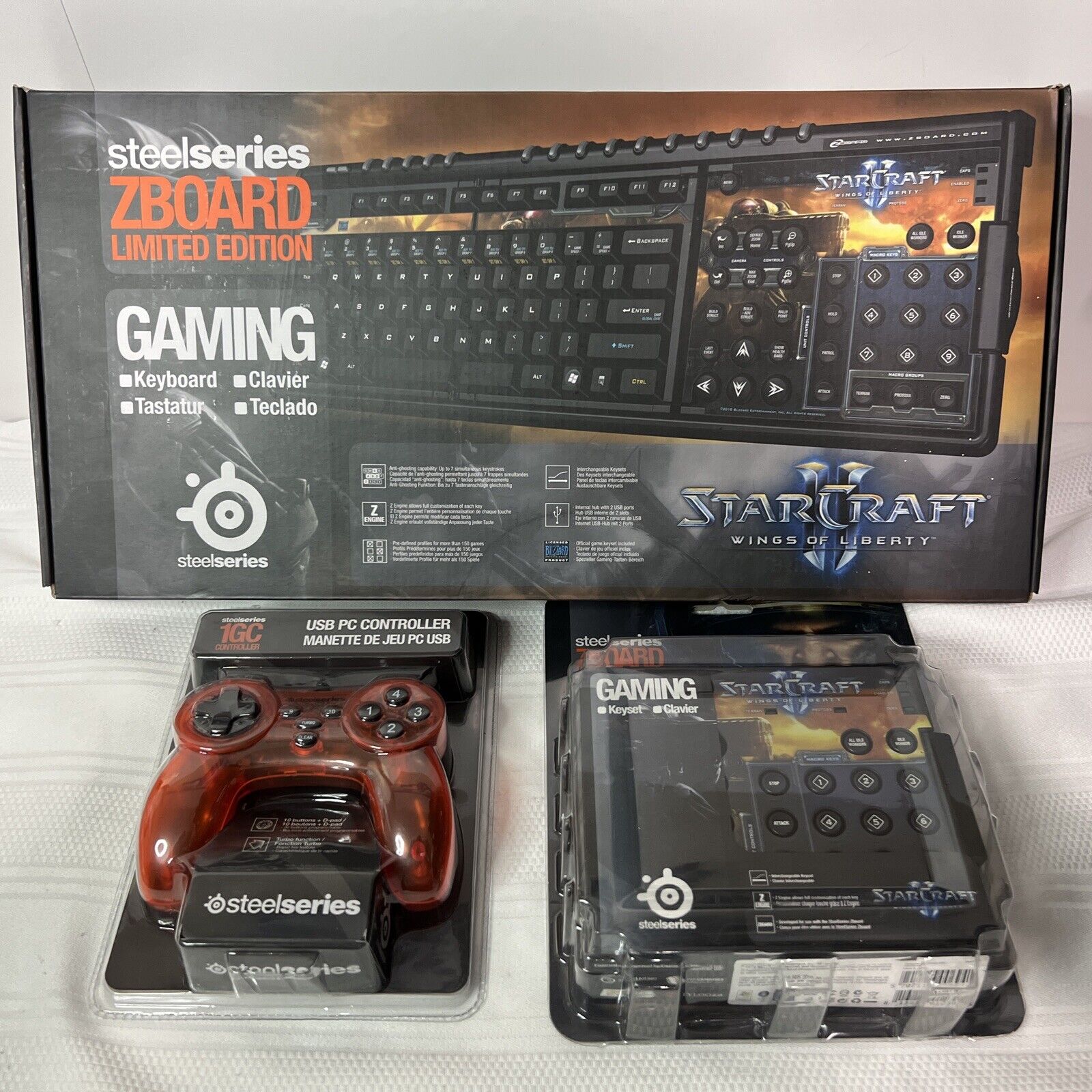 SteelSeries ZBOARD - StarCraft Wings Of Liberty  Limited Edition Gaming Keyboard
