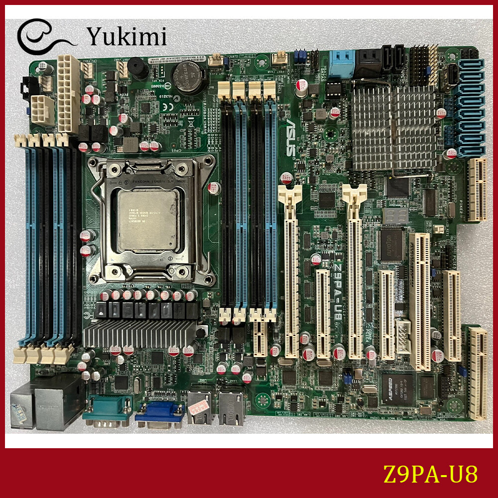 FOR ASUS Z9PA-U8 DDR3 Socket 2011 256GB VGA ATX Motherboard Test OK
