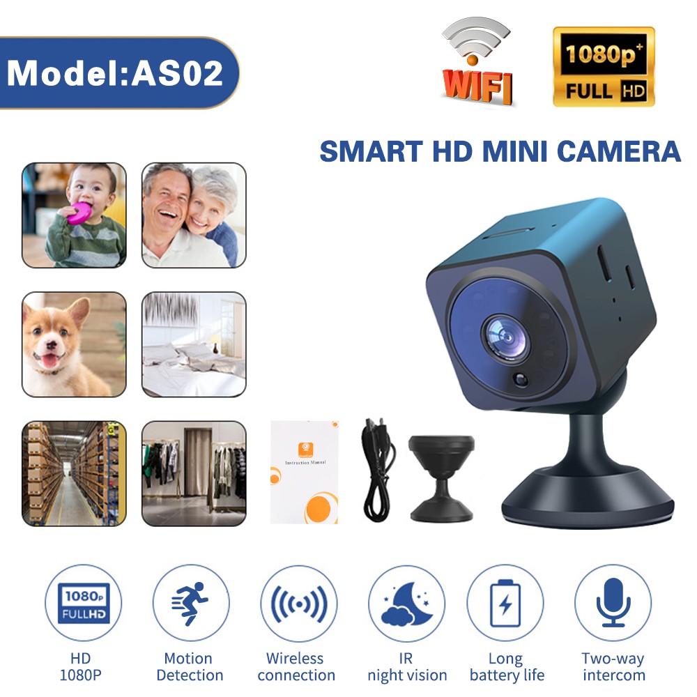 Wireless Security Camera 1080p WiFi Connection Remote Camera for Home Indoor Cam