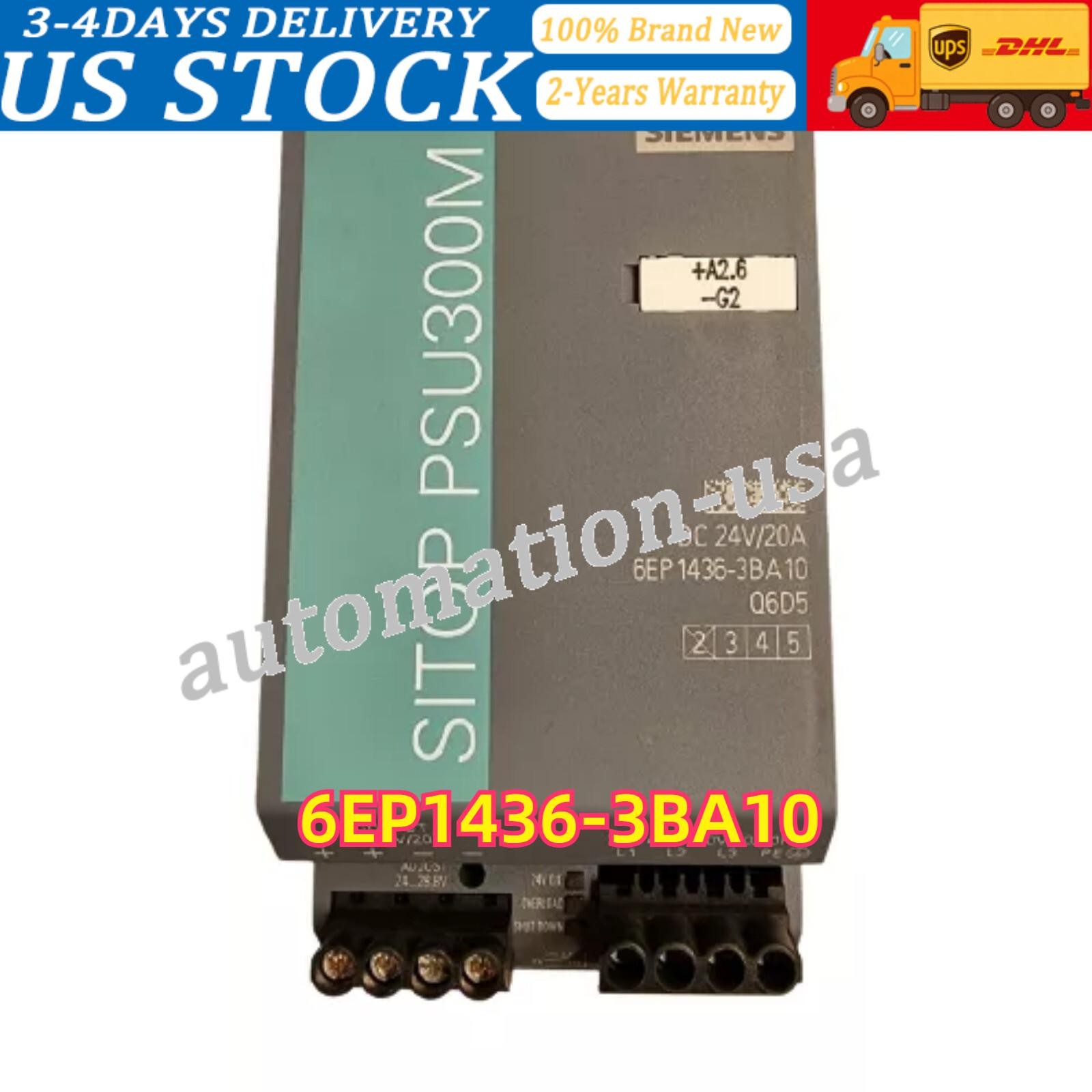 New Siemens PSU300M Stabilized Power Supply 6EP1 436-3BA10 6EP1436-3BA10