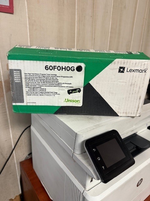 Lexmark 60F0H0G (10K) Black Toner - SEALED BOX, SMALL TEAR