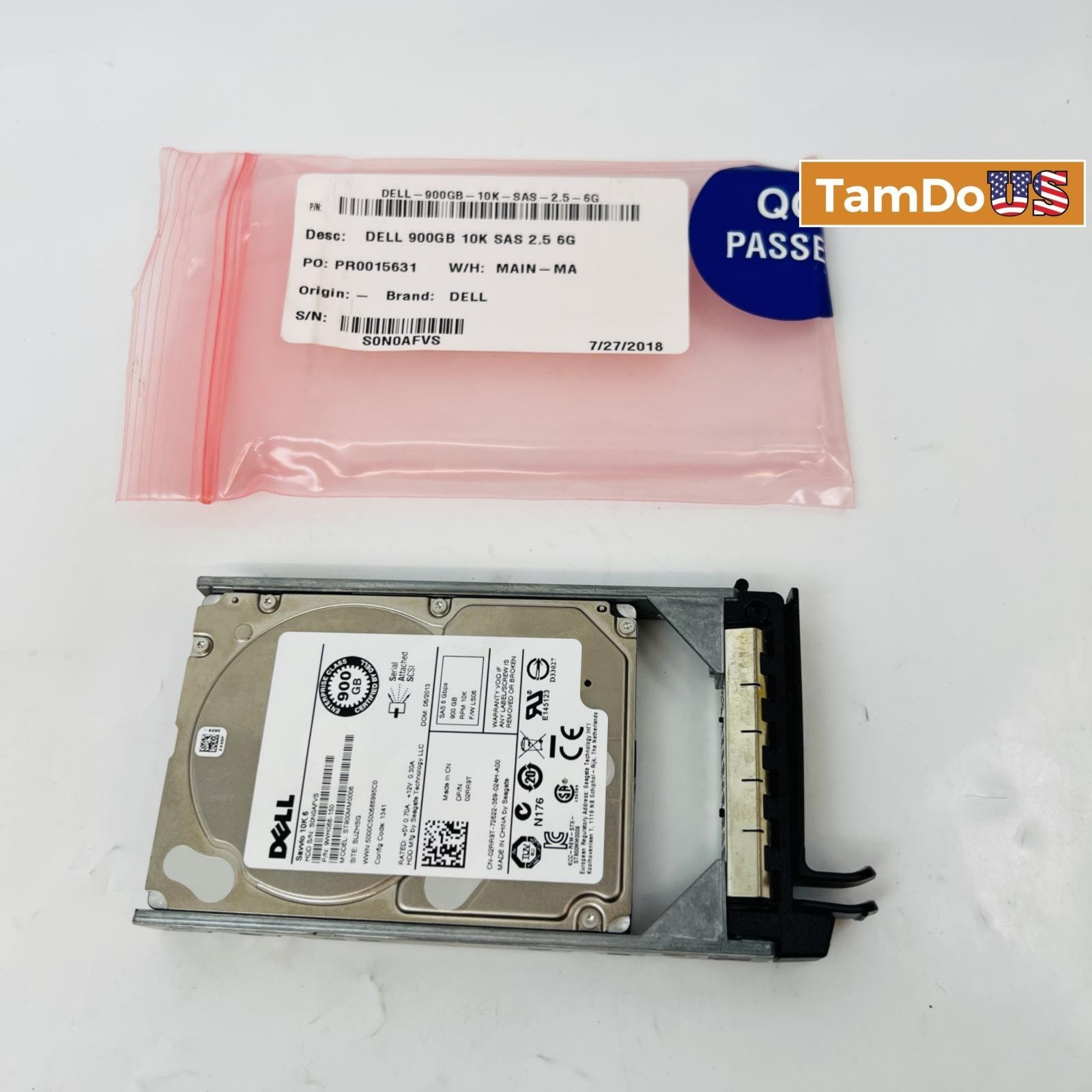 Dell ST900MM0006 2RR9T 900GB 10K RPM 6Gbps 2.5" SAS Enterprise Hard Drive HDD