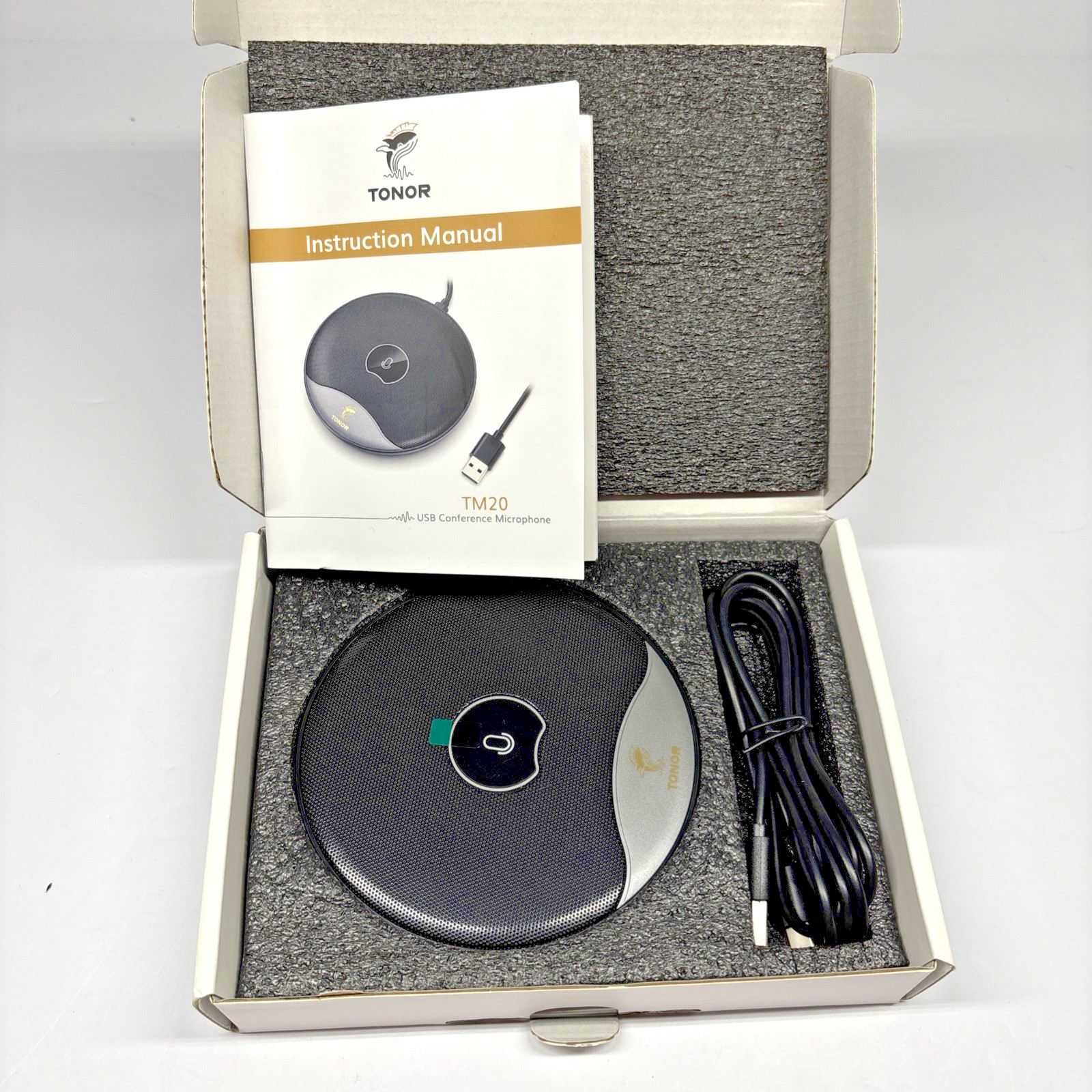 TONOR USB Conference Microphone, 360° Omnidirectional PC Computer Condenser Mic