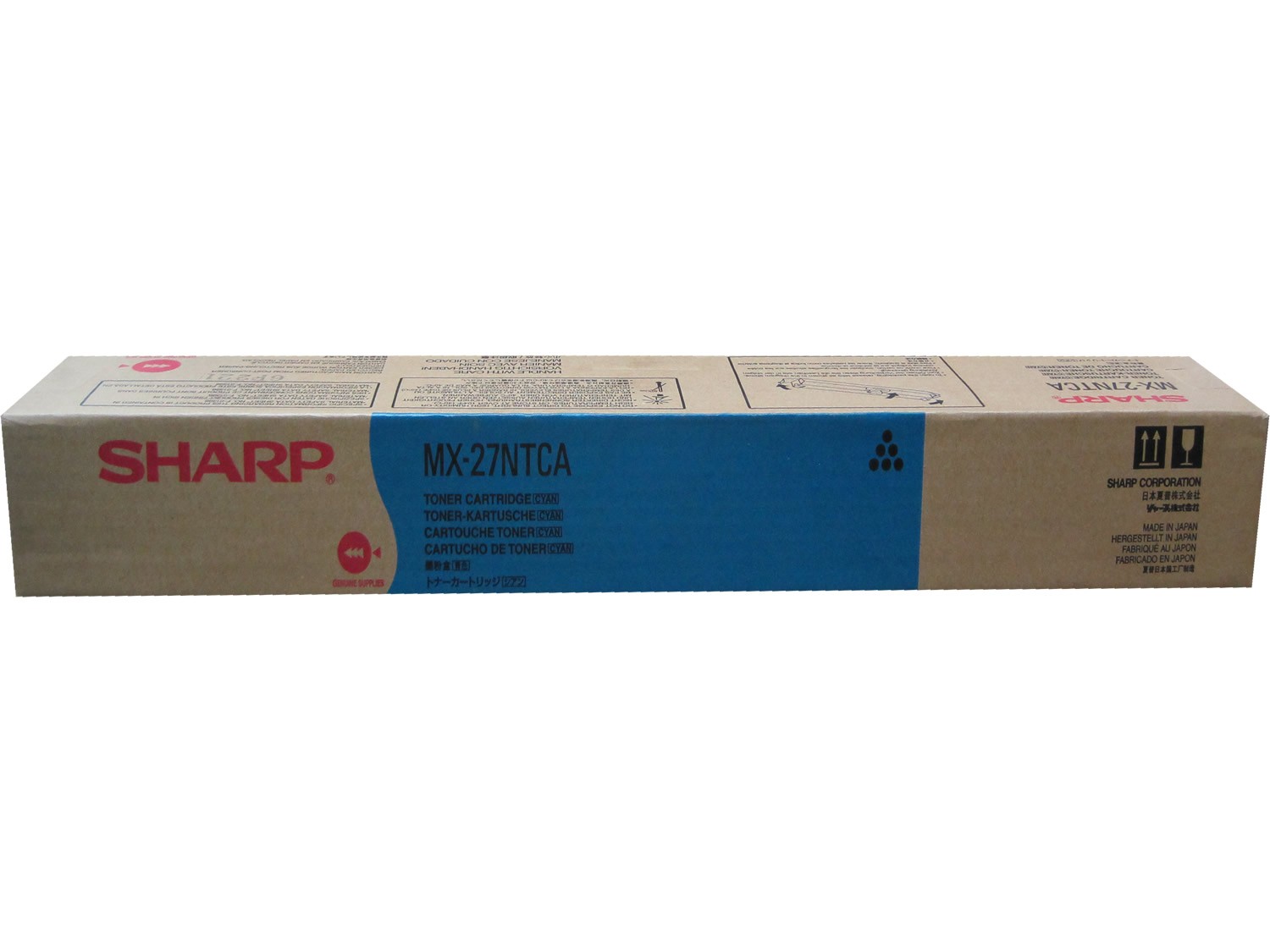 SHARP MX-27NTCA Cyan Laser Toner Cartridge Genuine OEM Original