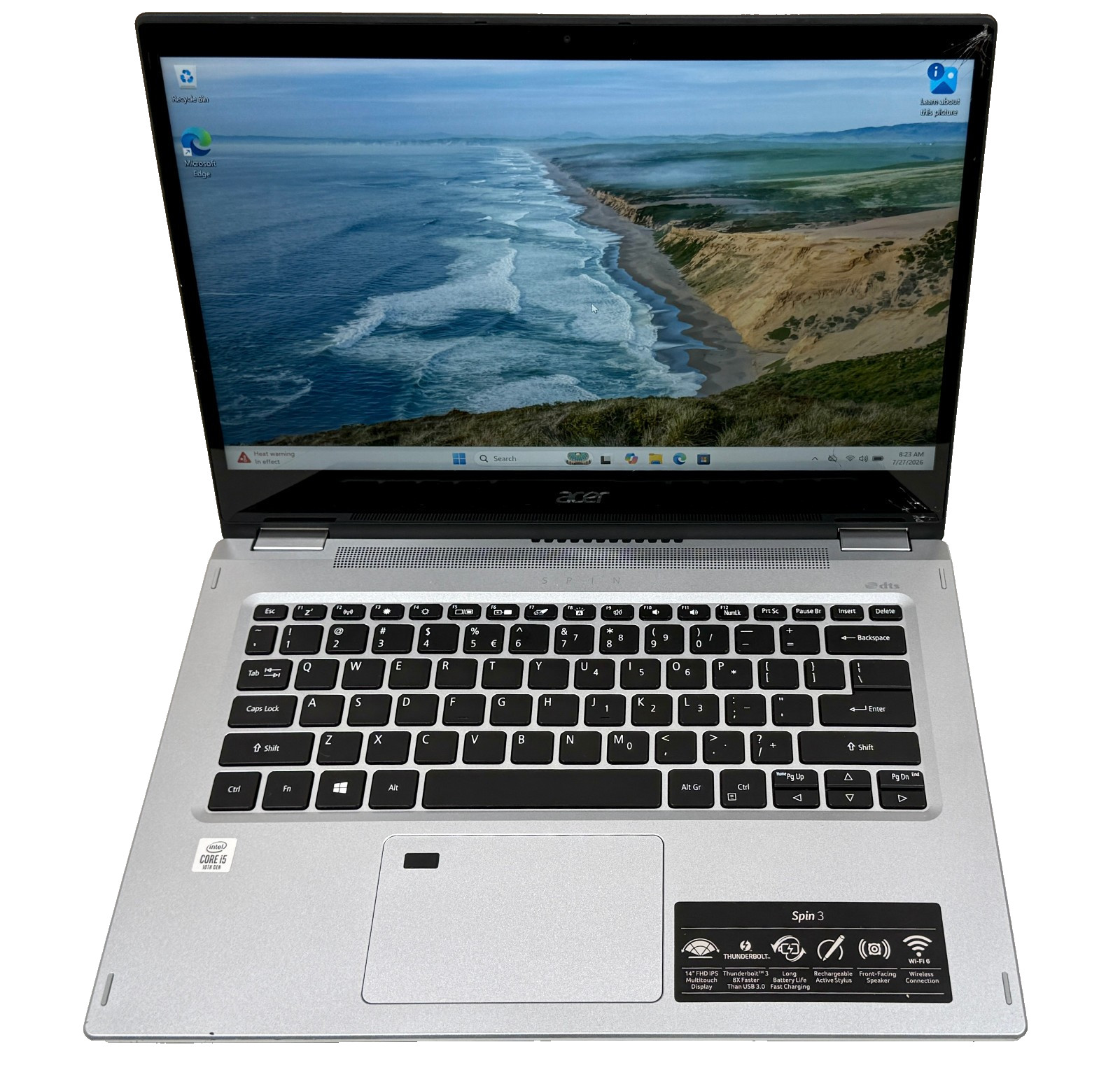 Acer Spin 3 SP314-54N-58Q7 14" FHD 1GHz Core i5-1035G1 8GB RAM 256GB SSD *READ*