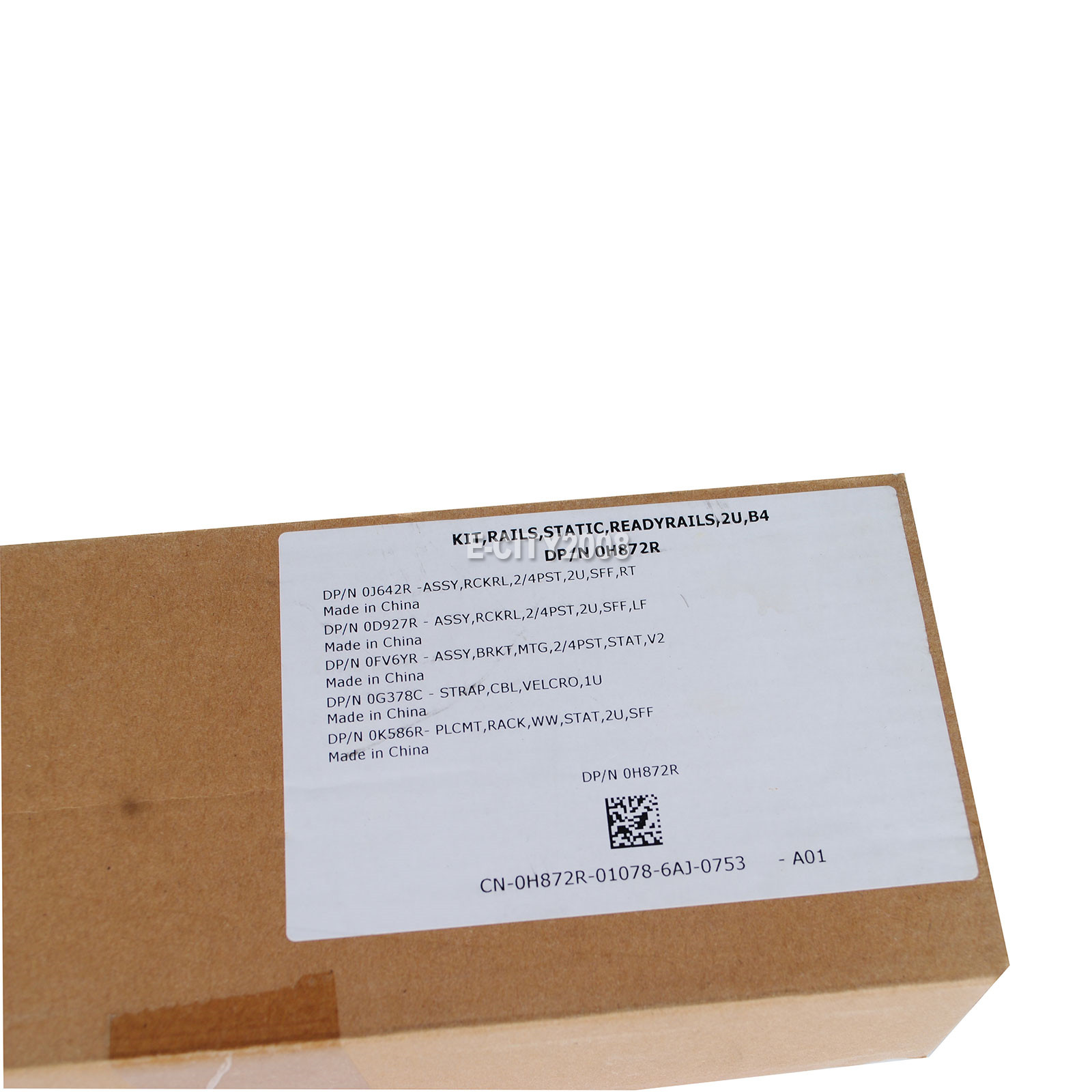 For Dell R720 R730 R820 PowerVault NX3100 DL2200 Static Rail Kit 2U H872R