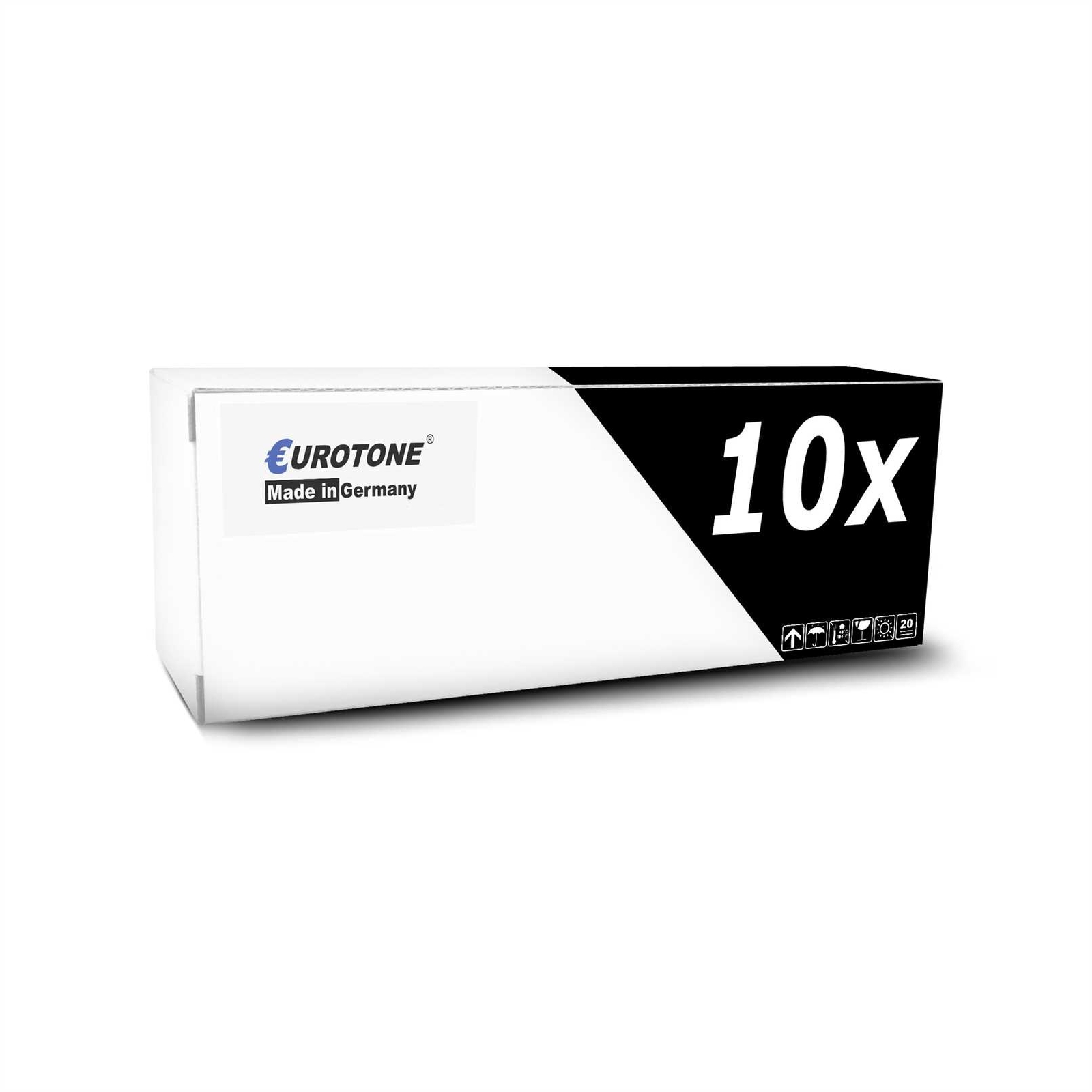 10X Eurotone Cartridge BLACK For Dell 5330 DN With Approximately 20,000 Pages