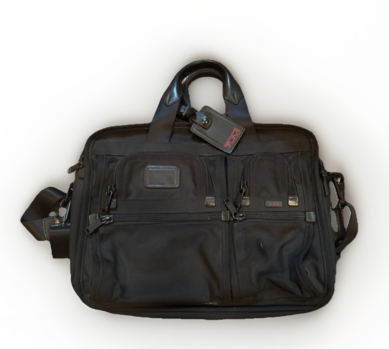 TUMI Alpha Ballistic Laptop Bag Shoulder Crossbody 26141DH Expand Brief 15” EUC