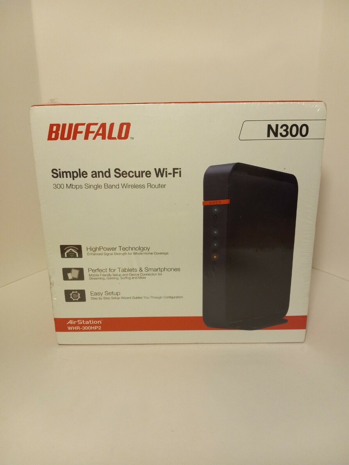 Buffalo Technology AirStation HighPower N300 300 Mbps 4-Port 10/100 Wireless-M