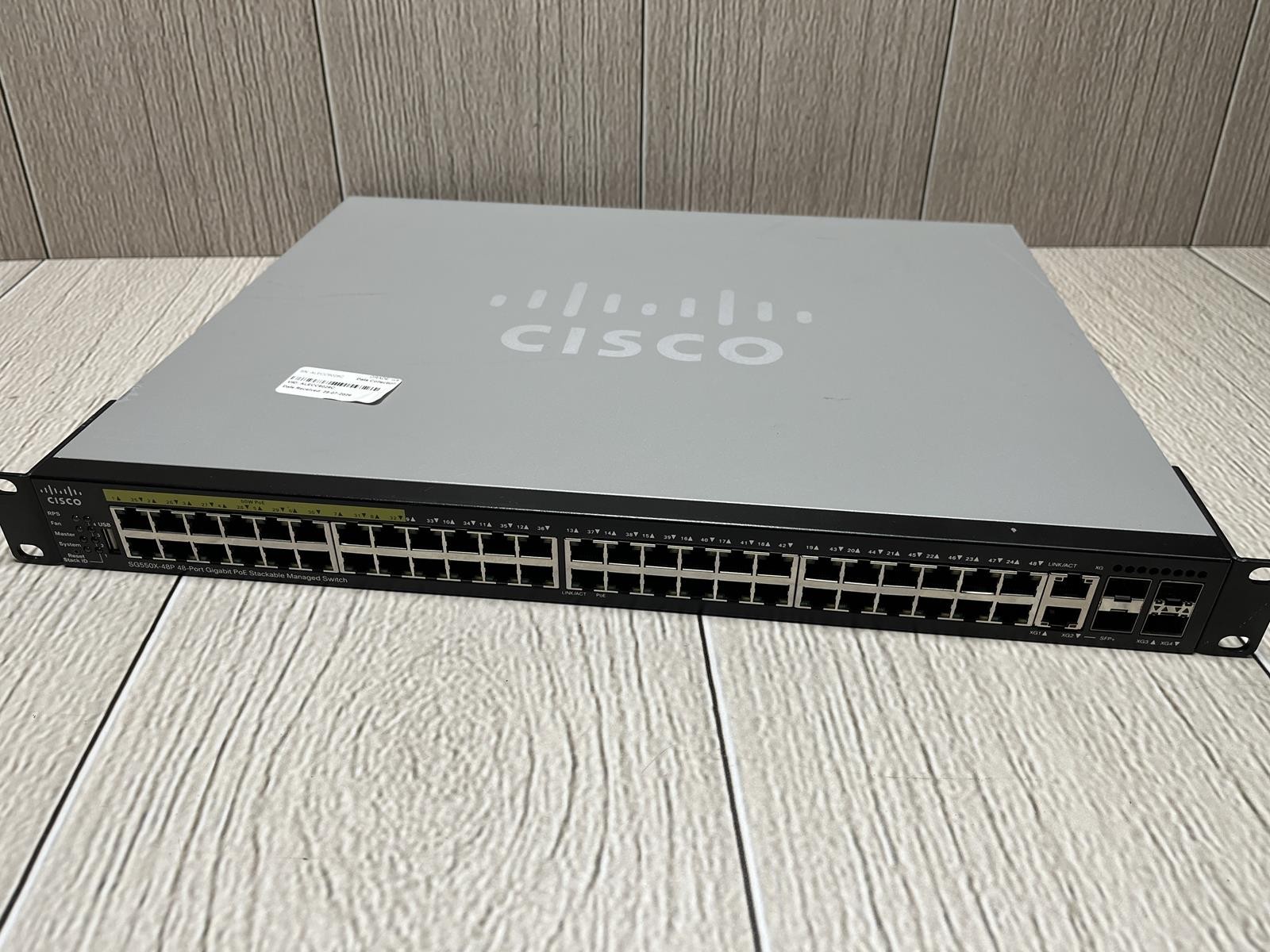 Cisco SG550X-48P 48-Port Gigabit Stackable Managed Switch