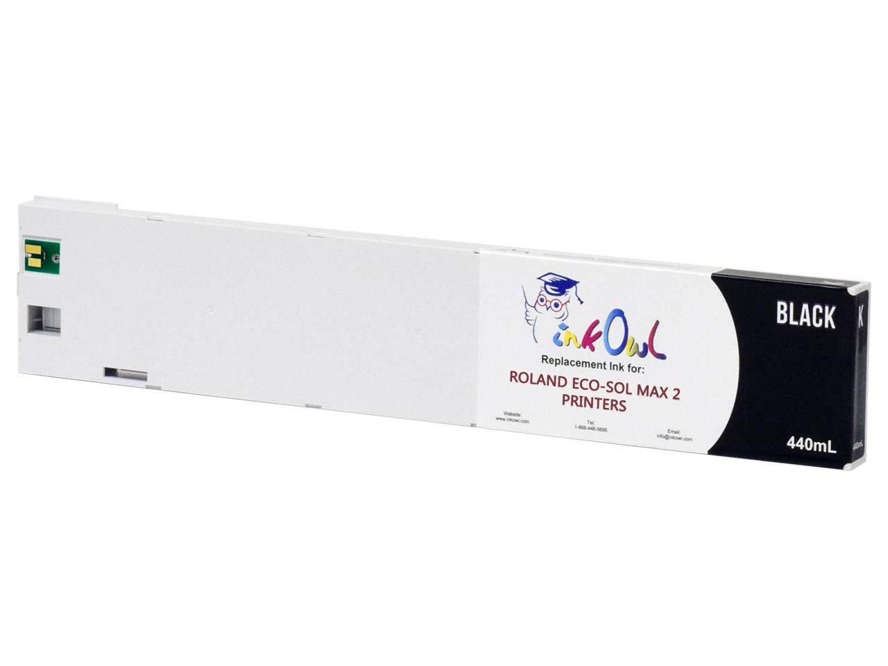 440ml InkOwl BLACK Compatible Cartridge for Roland ECO-SOL MAX 2 (ESL4-4BK)
