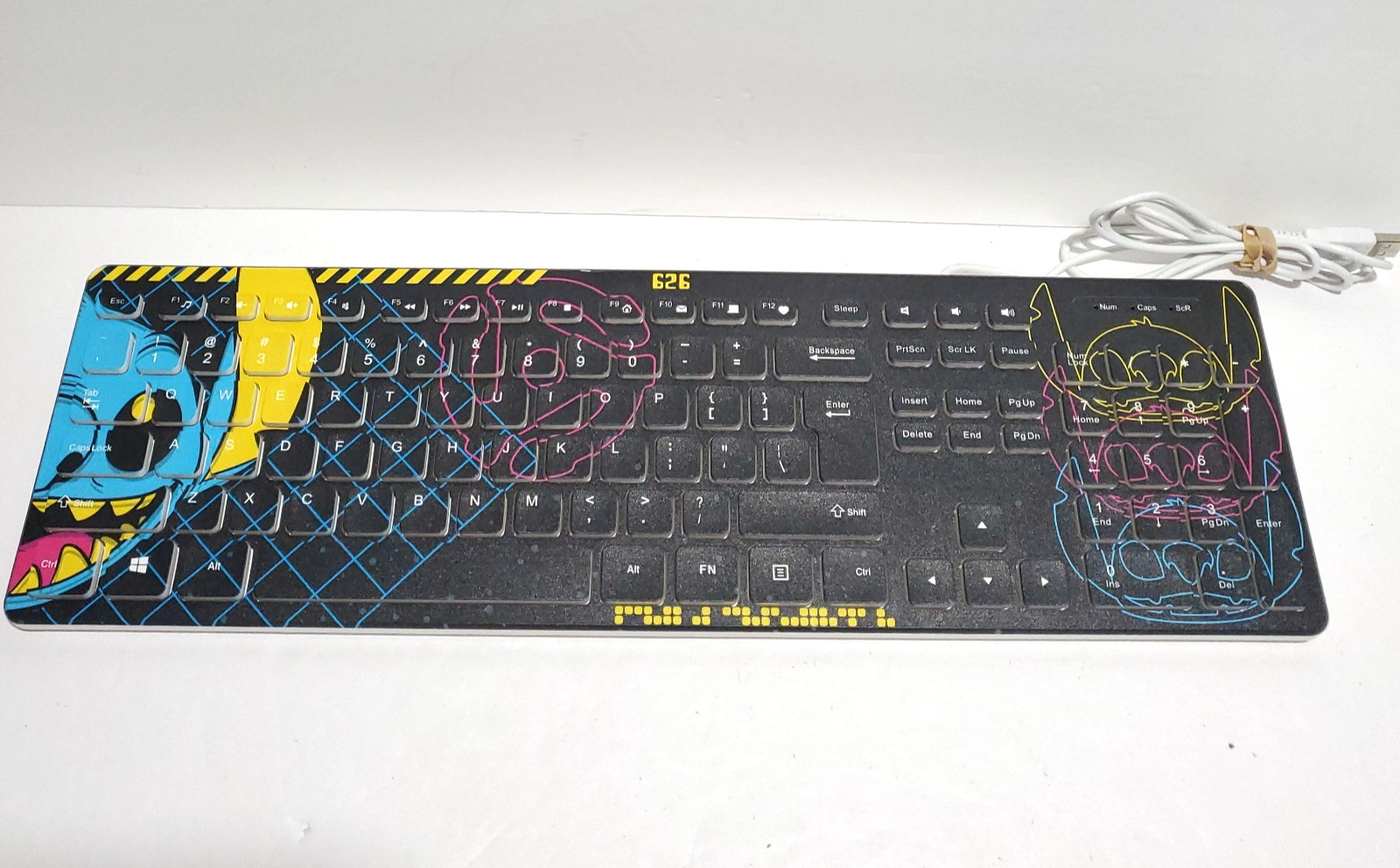 Disney Lilo and Stitch Wired Keyboard Computer Kids QWERTY KY0003 Model Tested