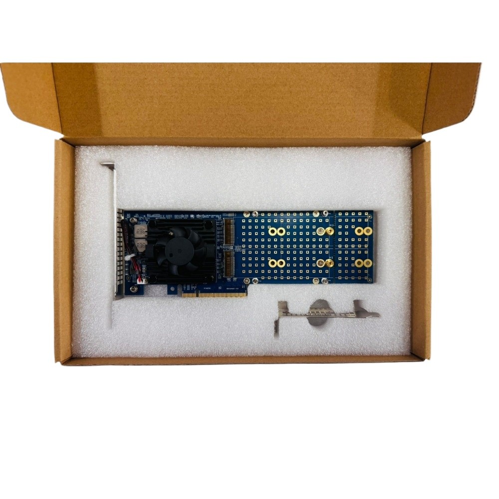 PLX88024 PCIe 4.0 X8 Expansion Card 4 Port M.2 Nvme IT Mode ZFS TrueNAS Unraid