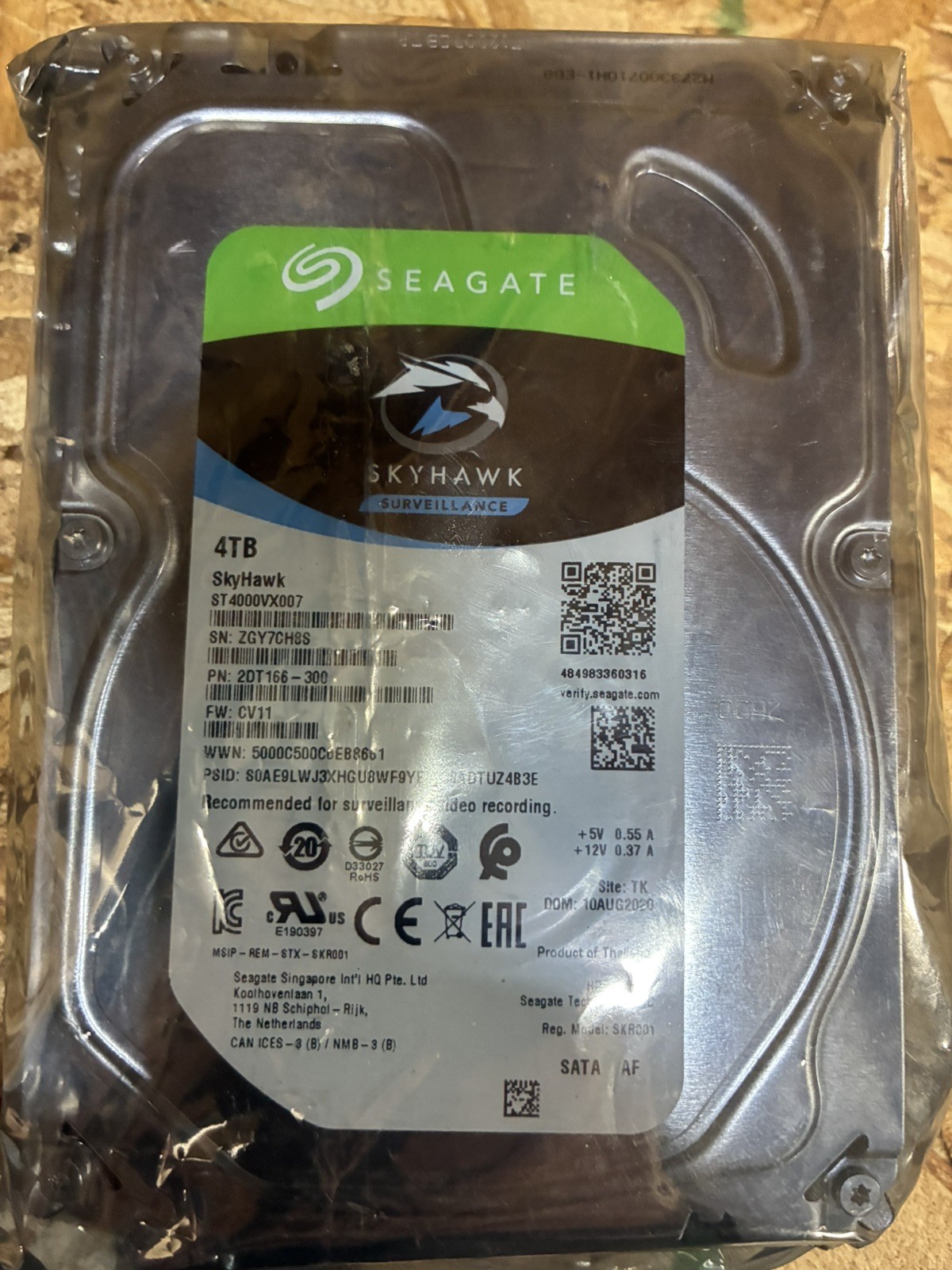 Seagate Skyhawk Surveillance 4TB Hard Drive HDD ST4000VX007 TESTED WORKS PERFECT