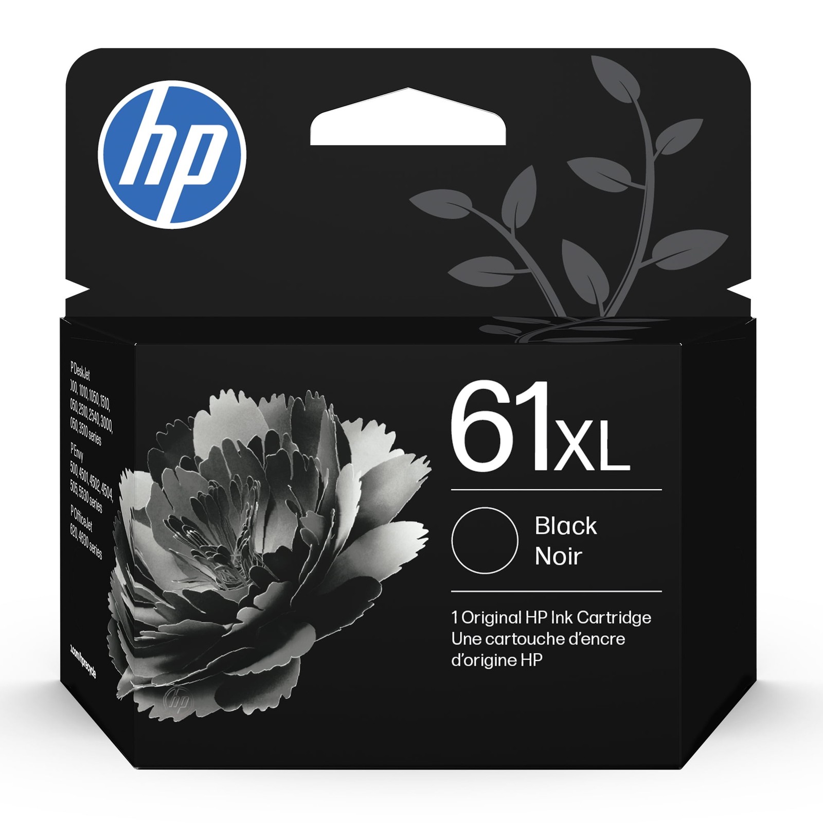 HP CH563WN#RFD 61XL Black Ink Cartridge, High Yield, 430 Page Capacity,