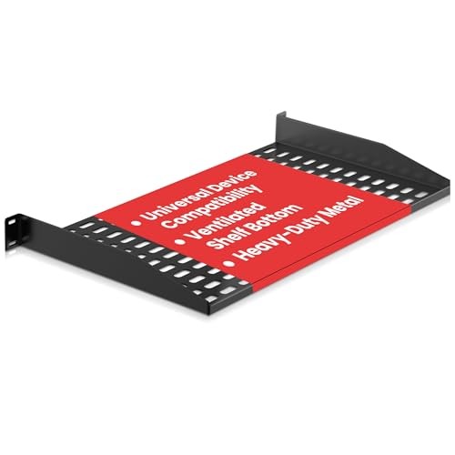 Pyle 19-Inch 1U Server Rack Shelf Wall Mount 110lb