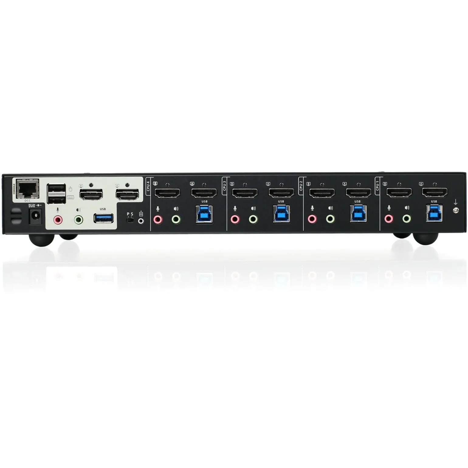 IOGear GCS1944H 4-PORT 4K DUAL VIEW KVMP WITH HDMI TAA COMPLIANT